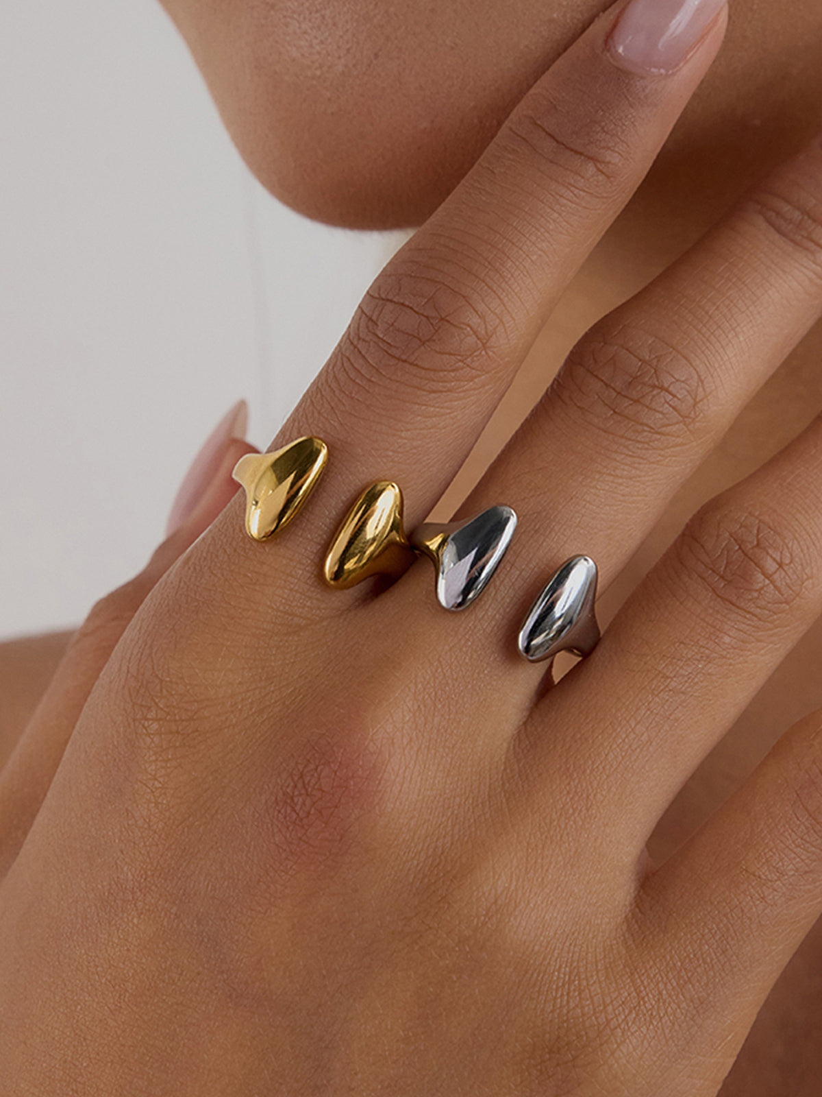 Sculptural Open-Ended Ring