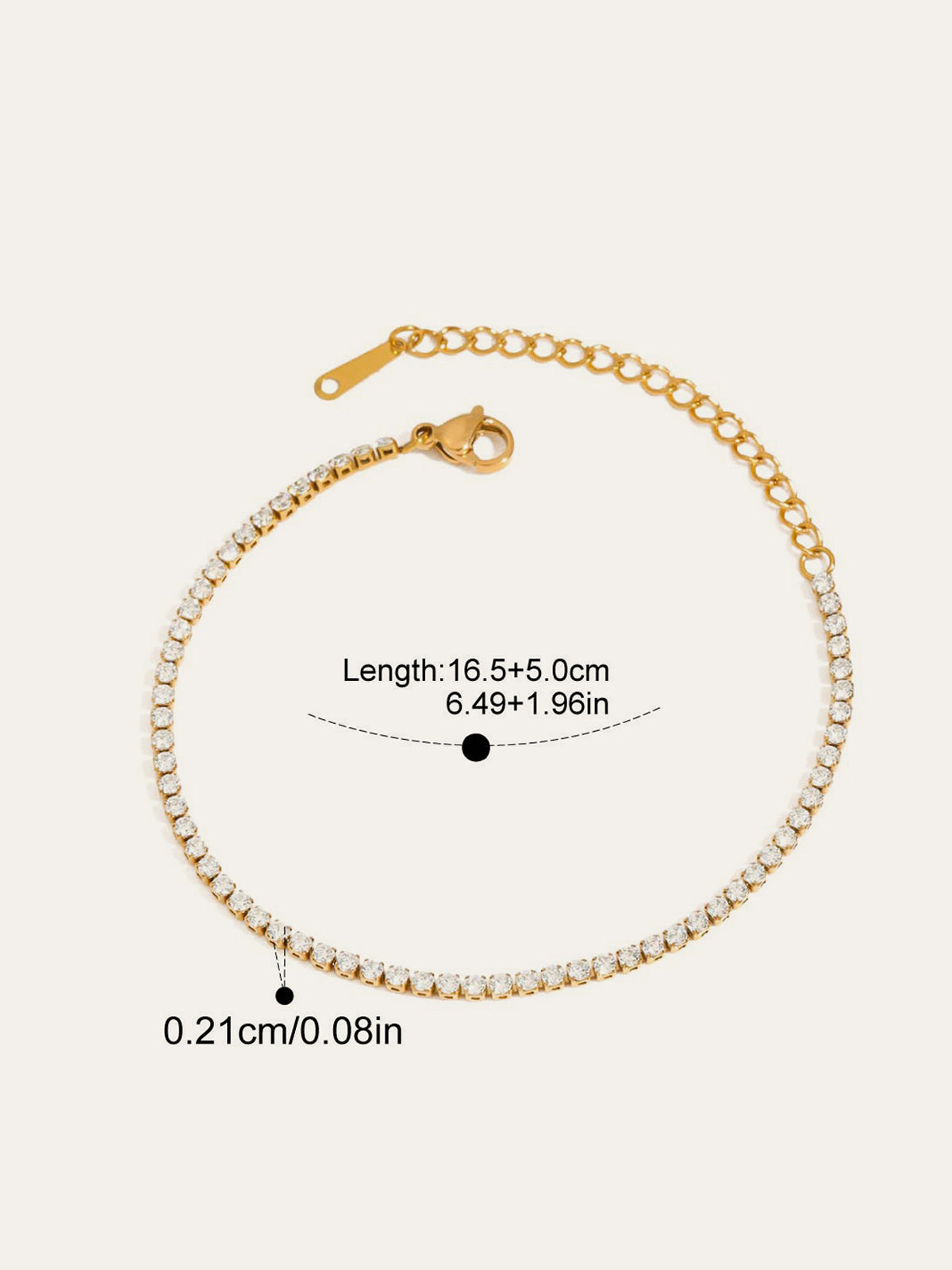 Multi-Style Crystal Embellishments Bracelet