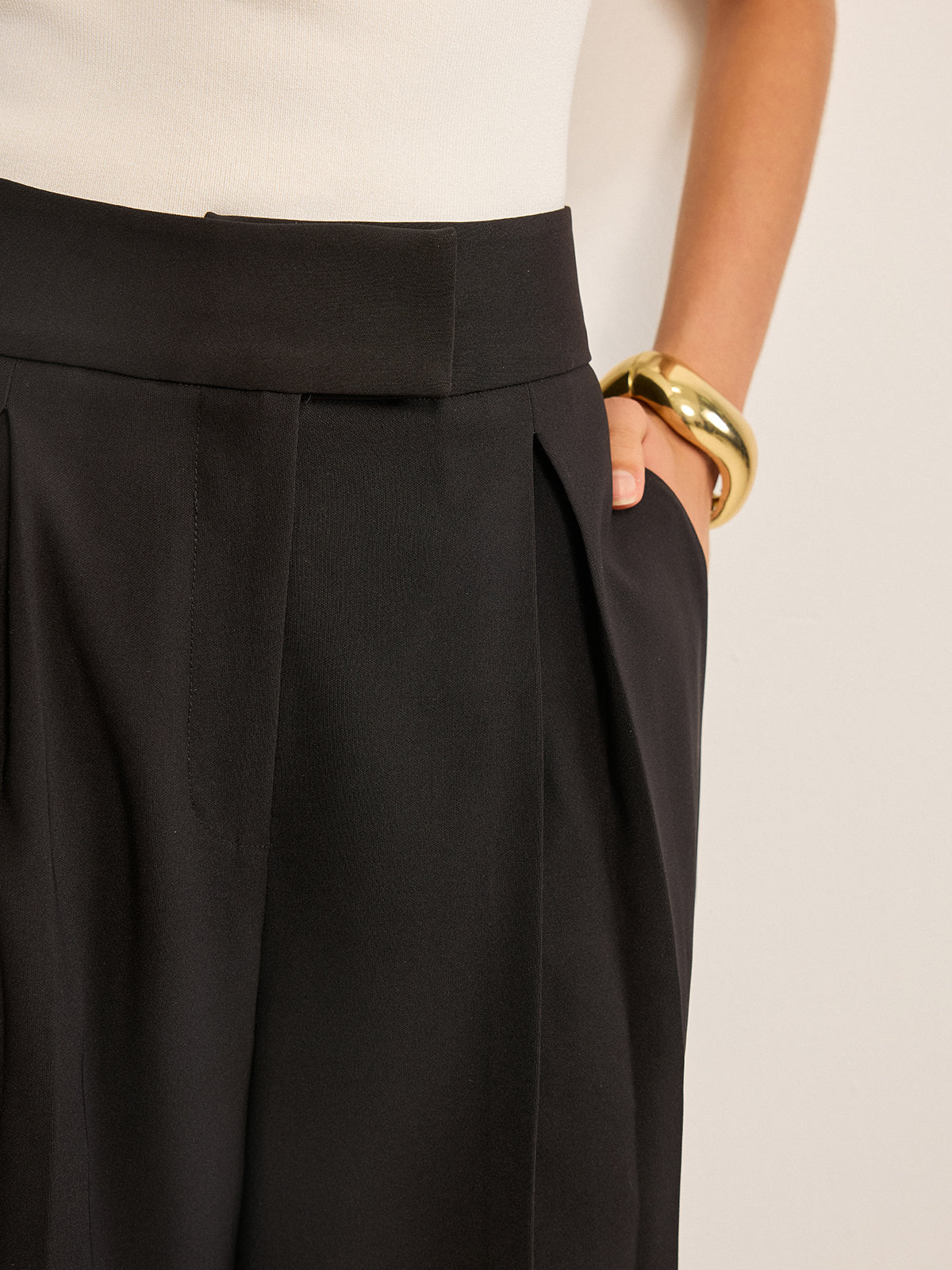 High-Waisted Wide-Leg Pants