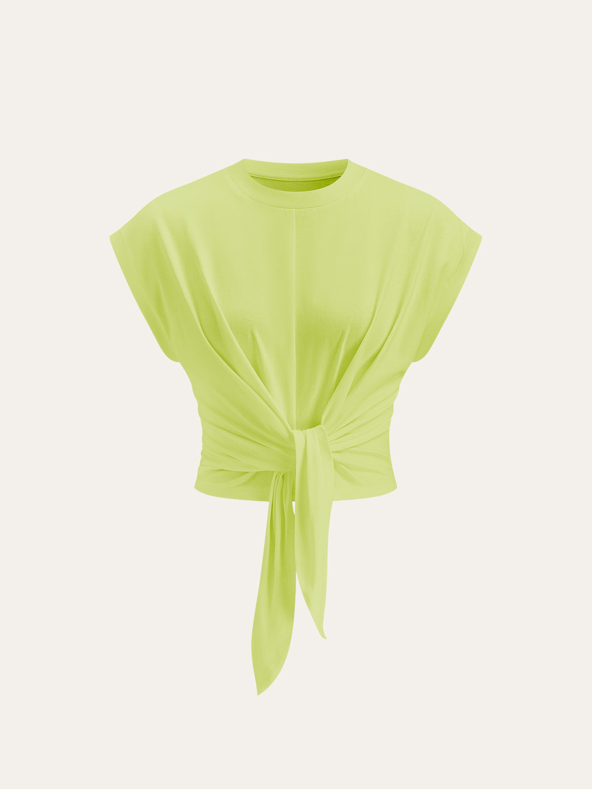 Tie-Front Cap Sleeve Top