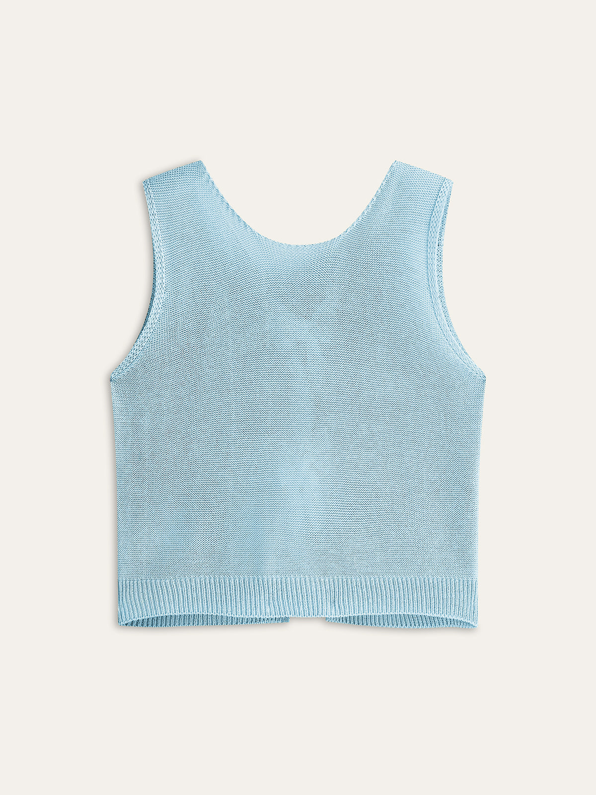 Bow Tie Wool Knit Top