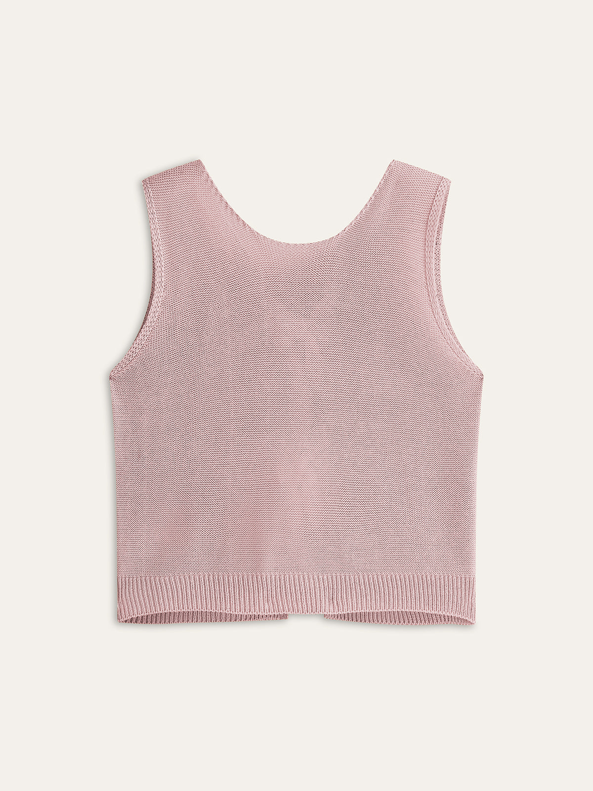 Bow Tie Wool Knit Top