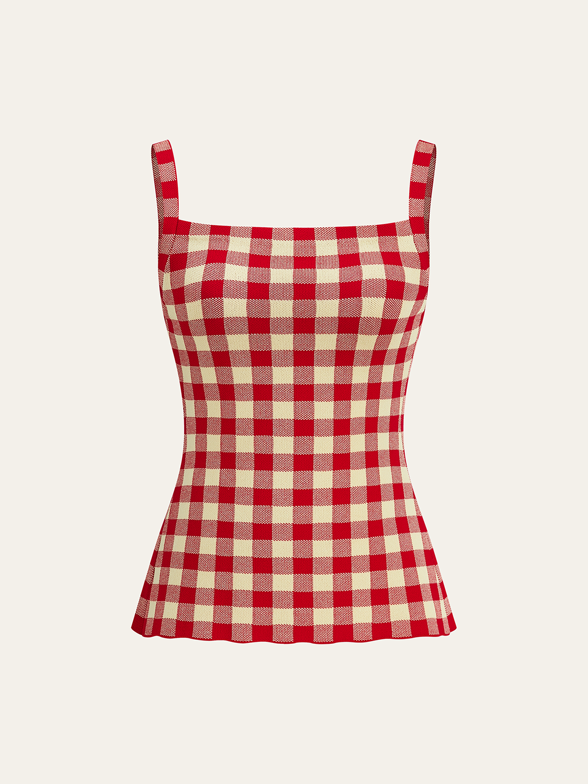 Gingham Print Pants Set