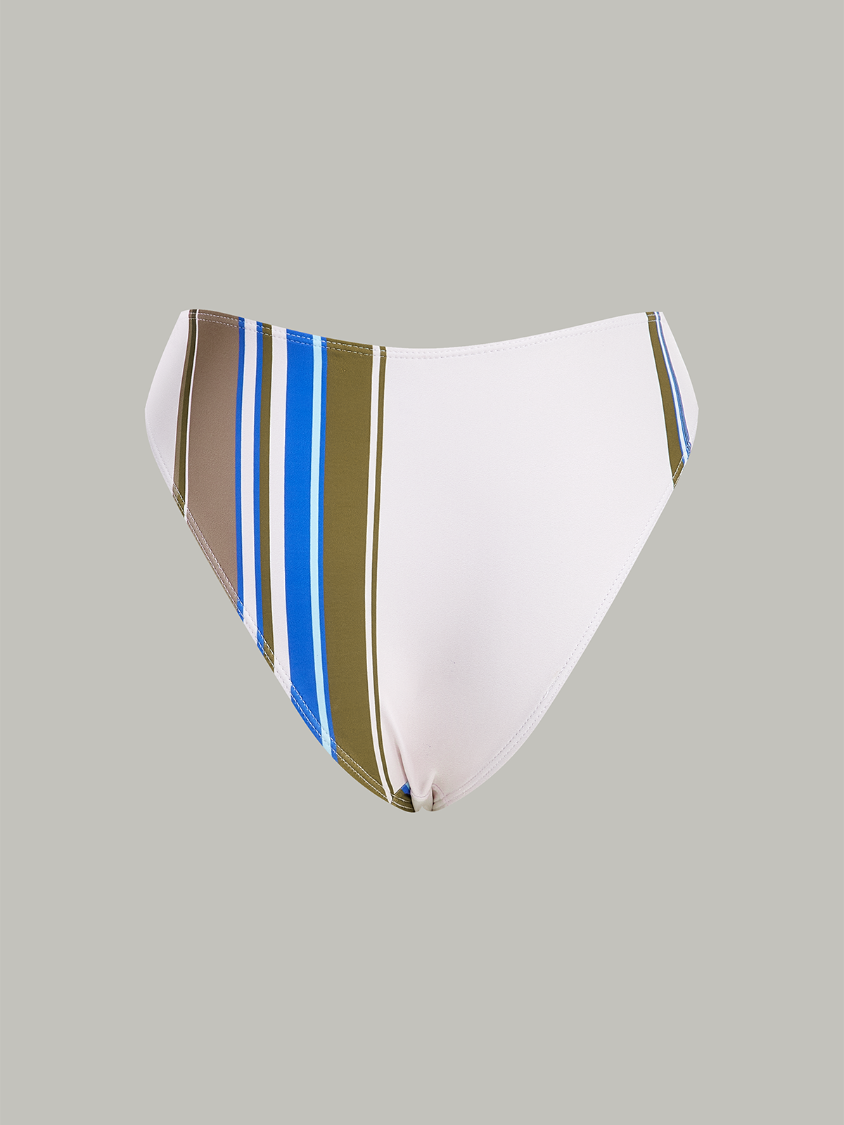 Color-Block Striped Bikini Bottom