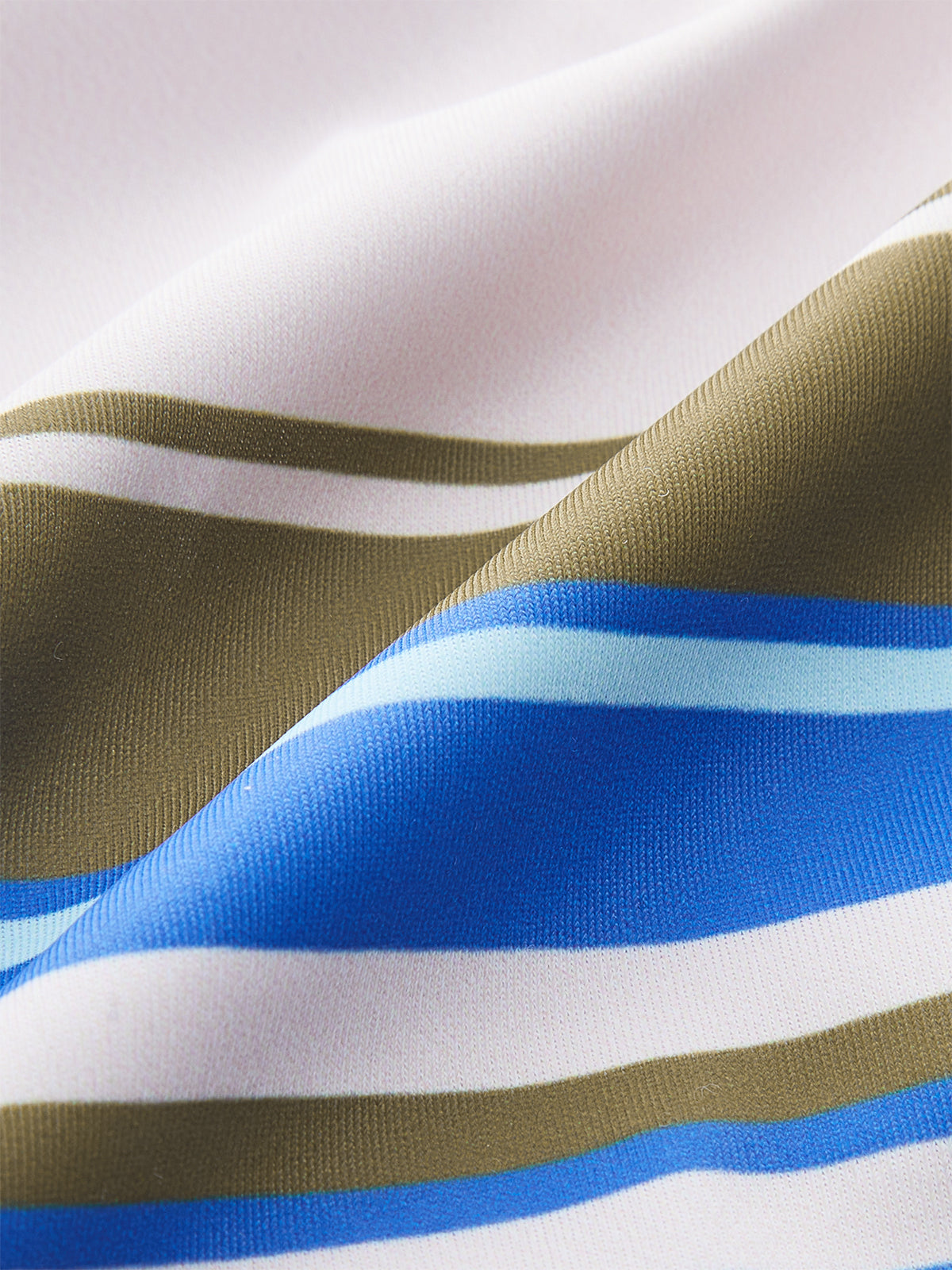 Color-Block Striped Bikini Top