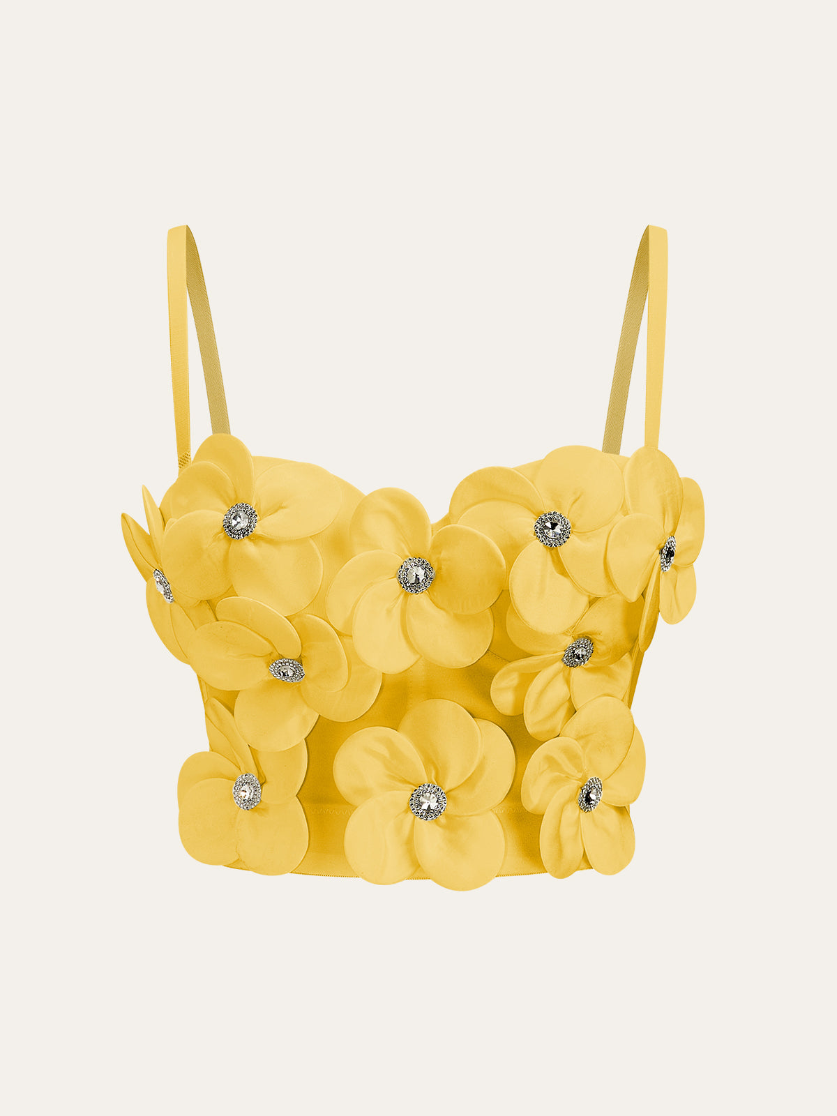 3D Floral Embellished Corset