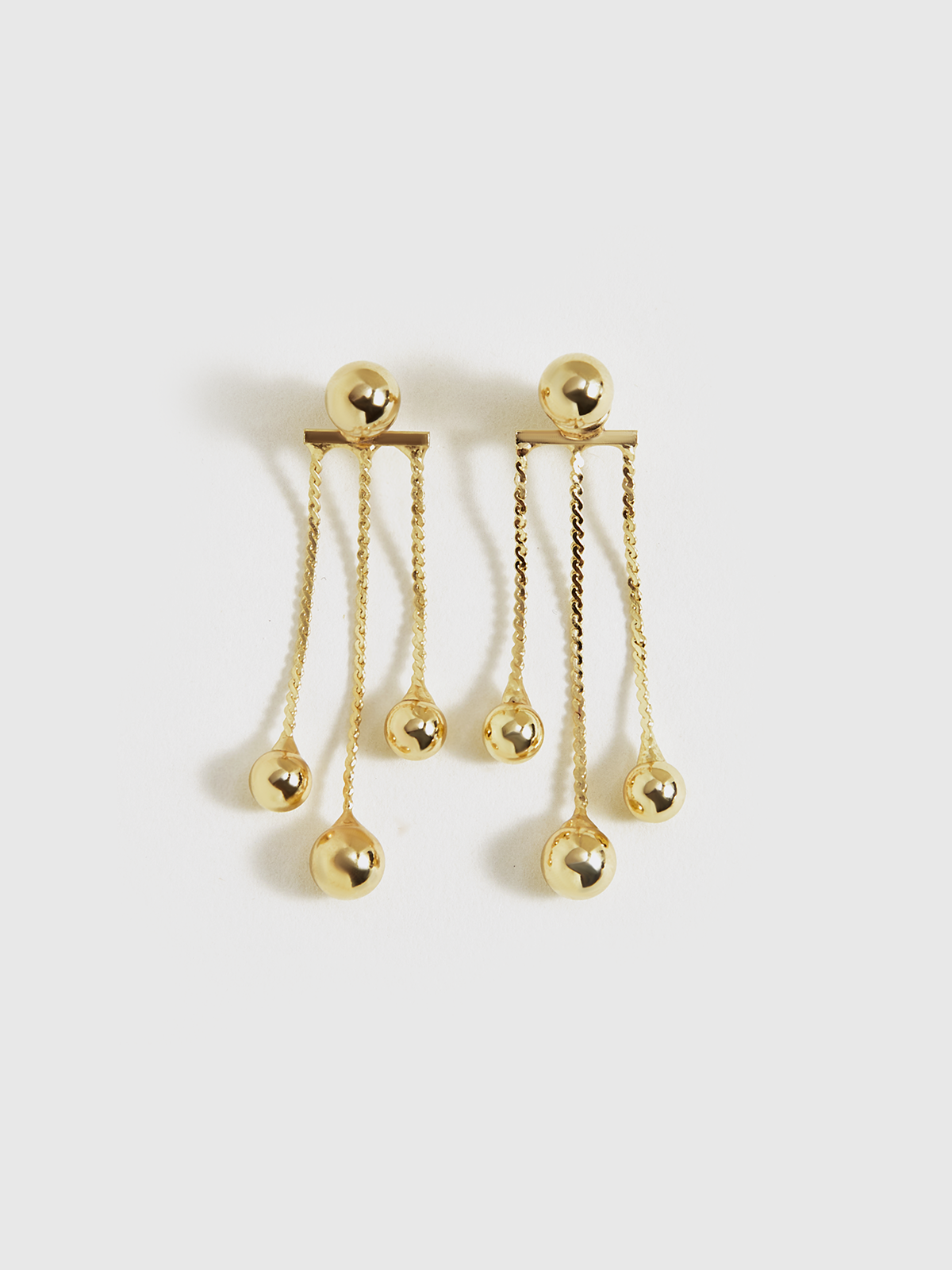 Golden Dangle Earrings