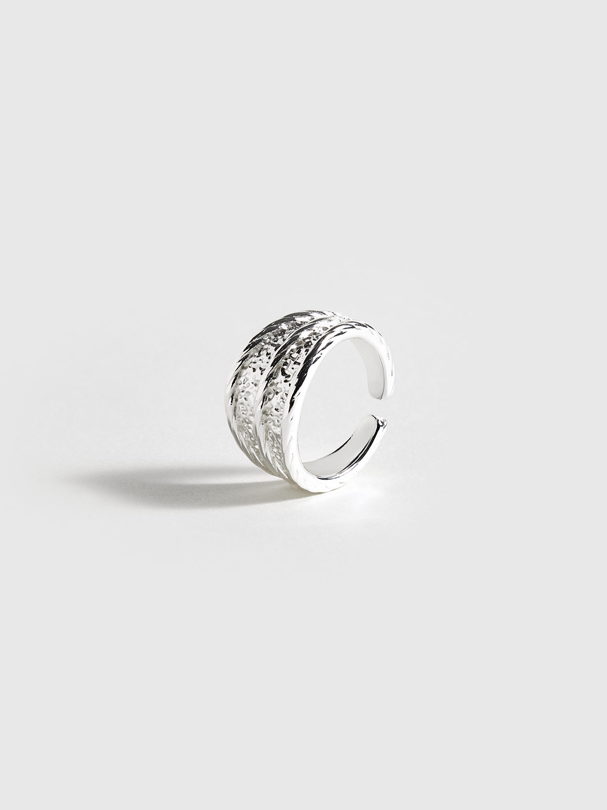 Textured Silver Ring