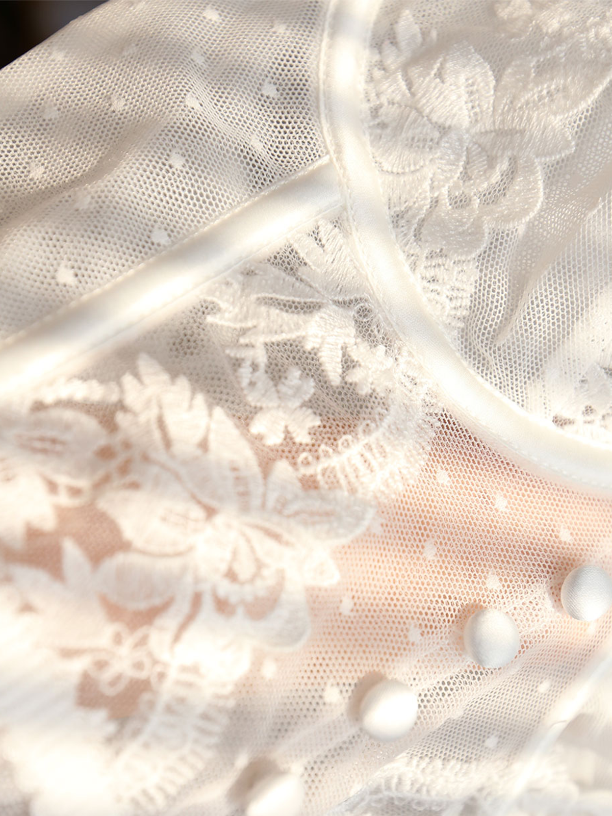 Floral Sheer Lace Mesh Corset Crop Top