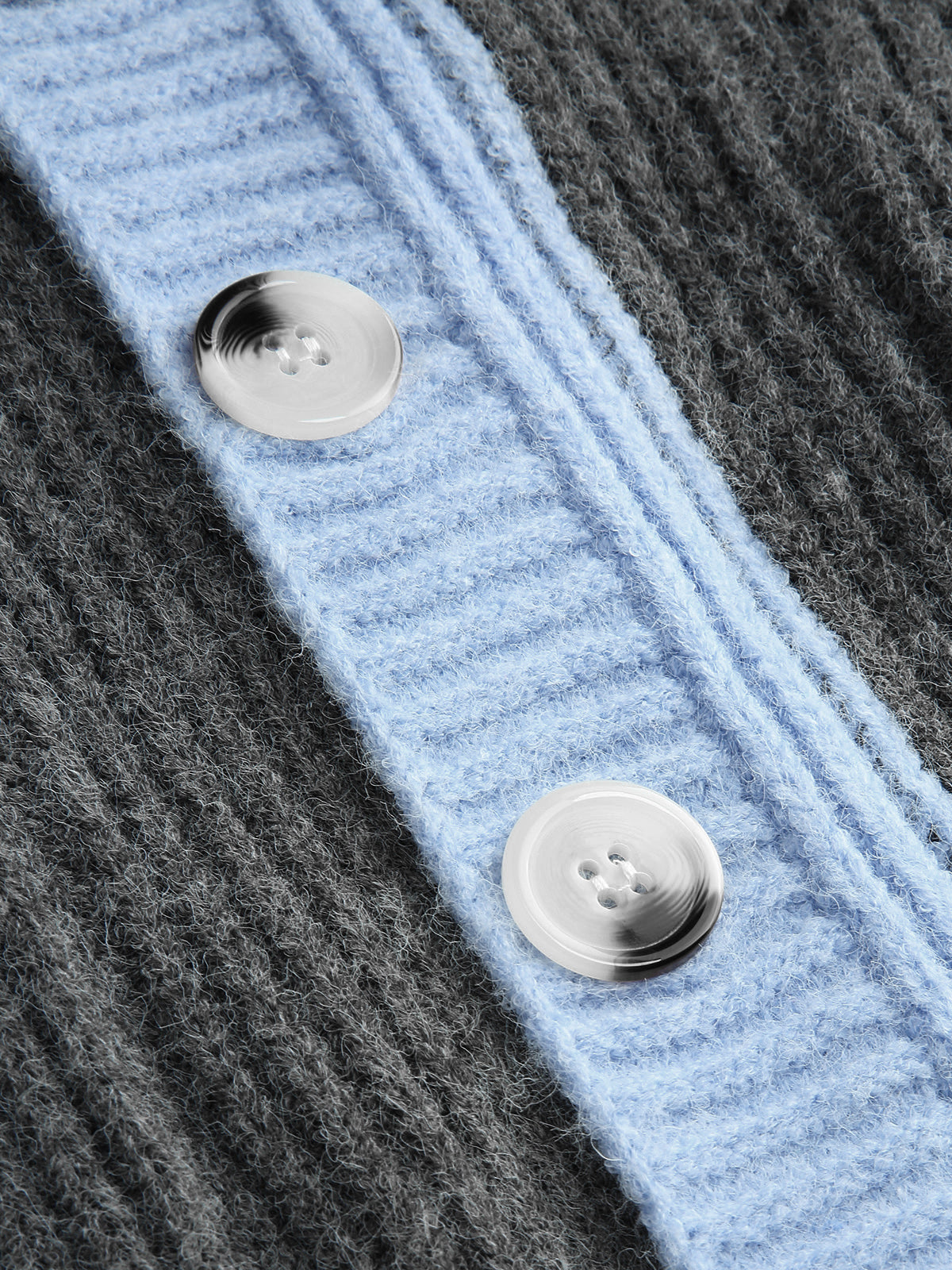 Oversized Colorblock Longline Cardigan