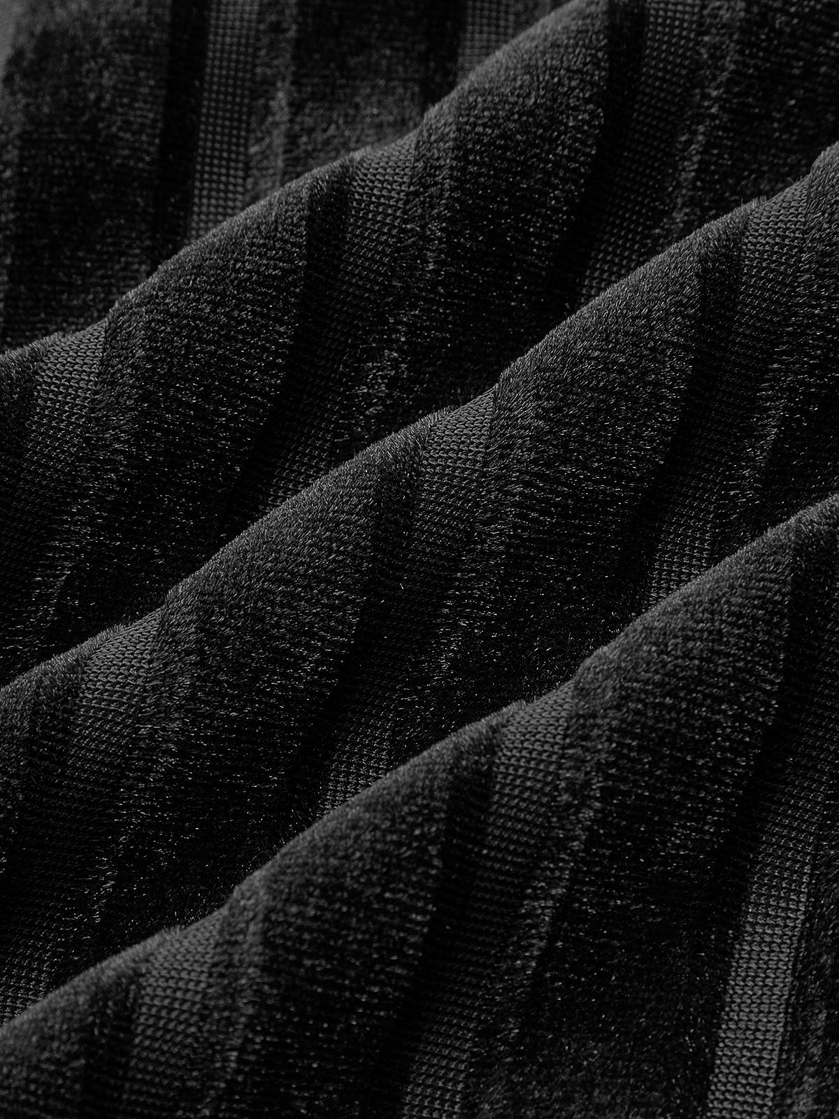 Semi-Sheer Pinstripe Button Polo Shirt