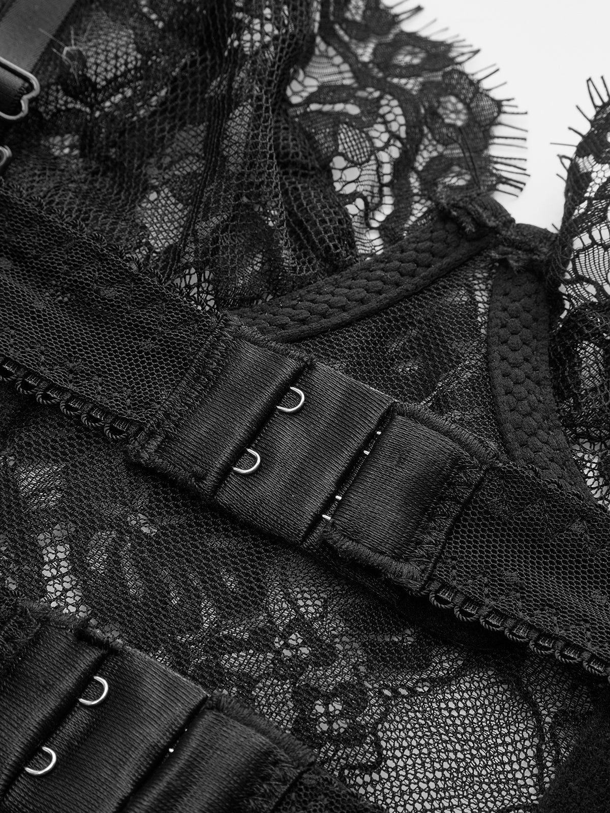 Sheer Lace Crop Corset