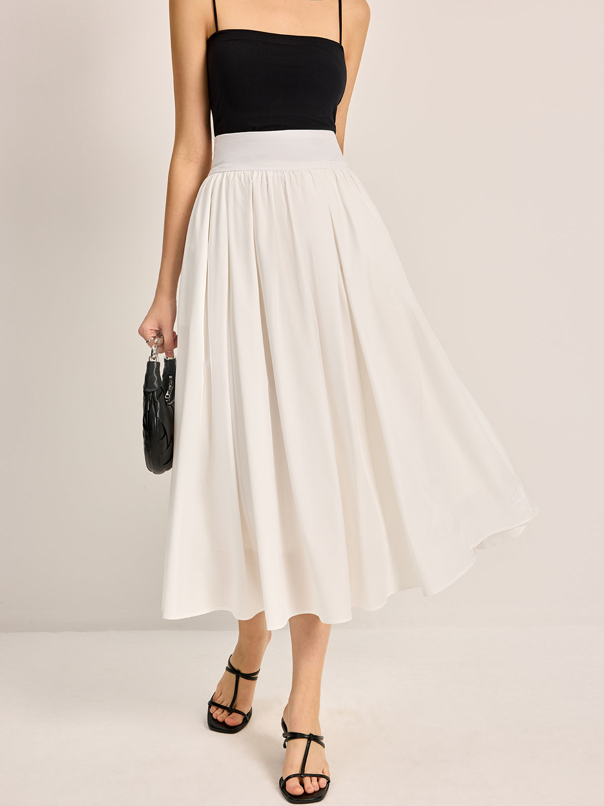 Elegant A-Line Pleated Skirt