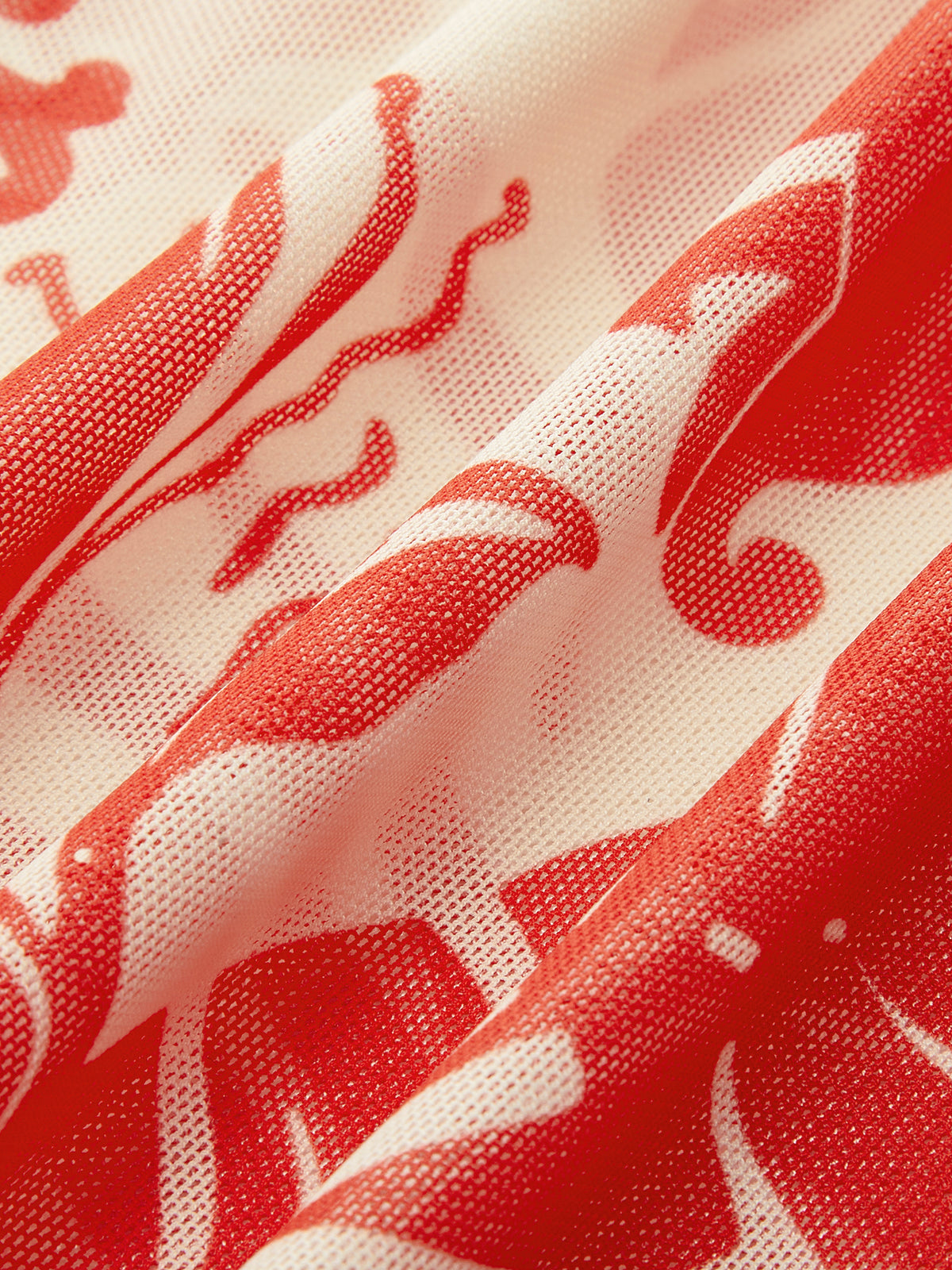 Mesh Printed Cover-Up Skirt