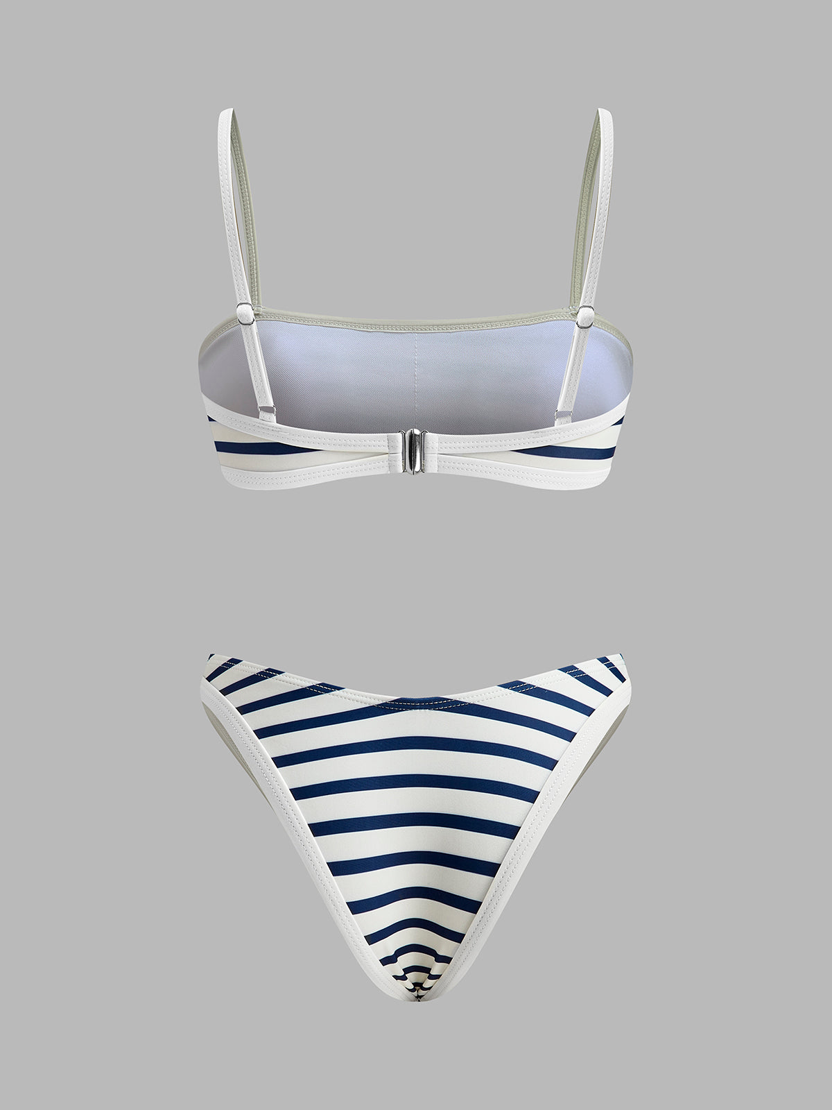 Nautical Stripe High-Cut Bikini