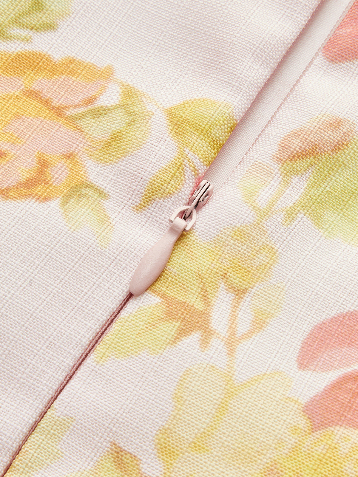 Floral Print Sweetheart Sleeveless Dress