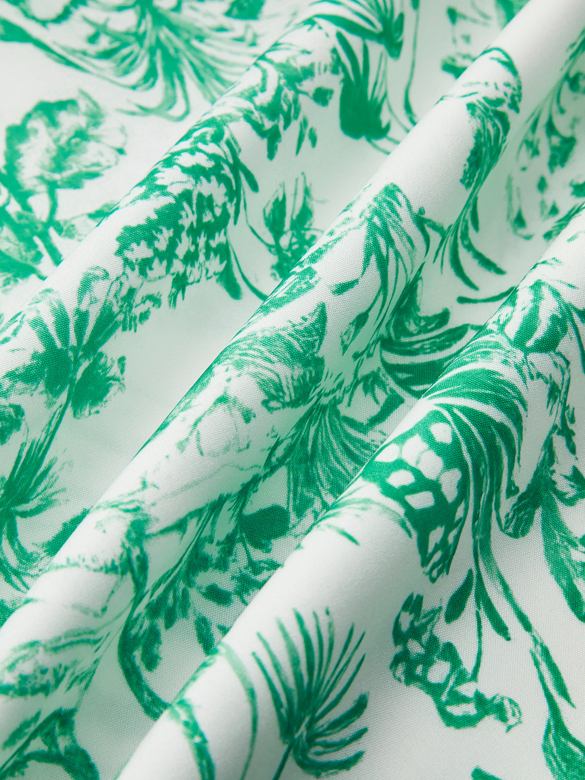 Contrast Binding Tie-Strap Floral Dress