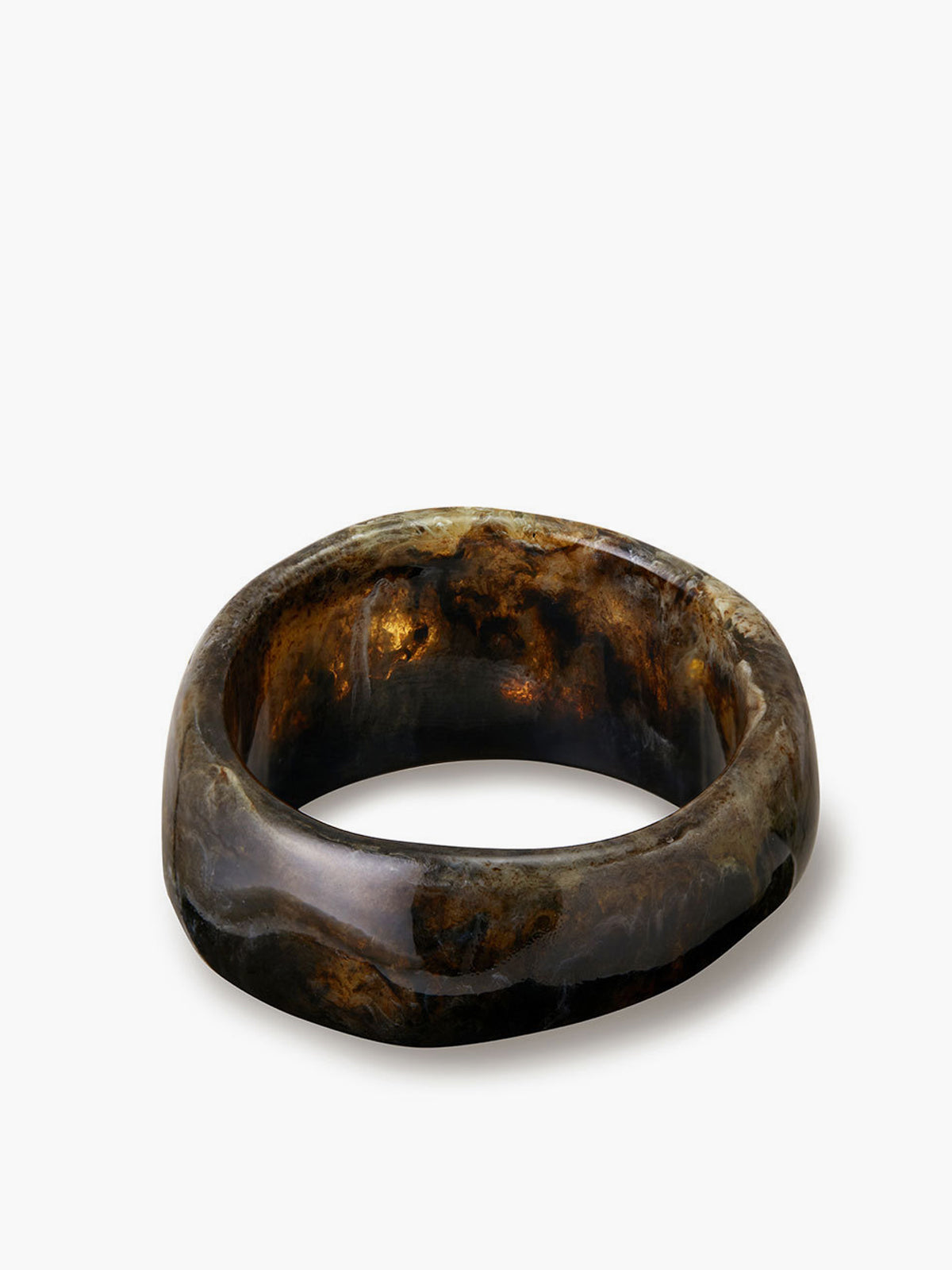 Vintage-Inspired Translucent Resin Bracelet