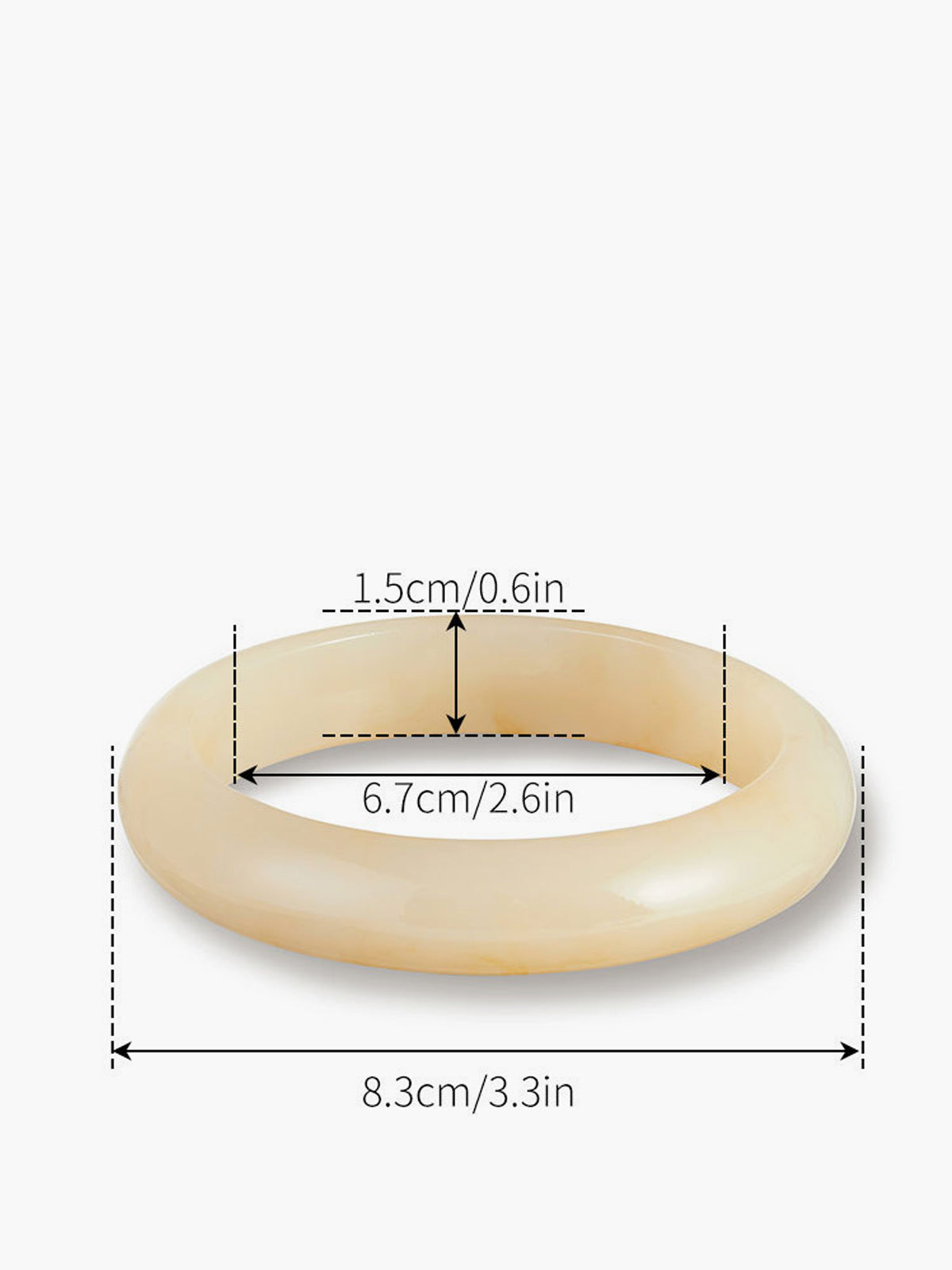 Vintage-Inspired Translucent Resin Bracelet