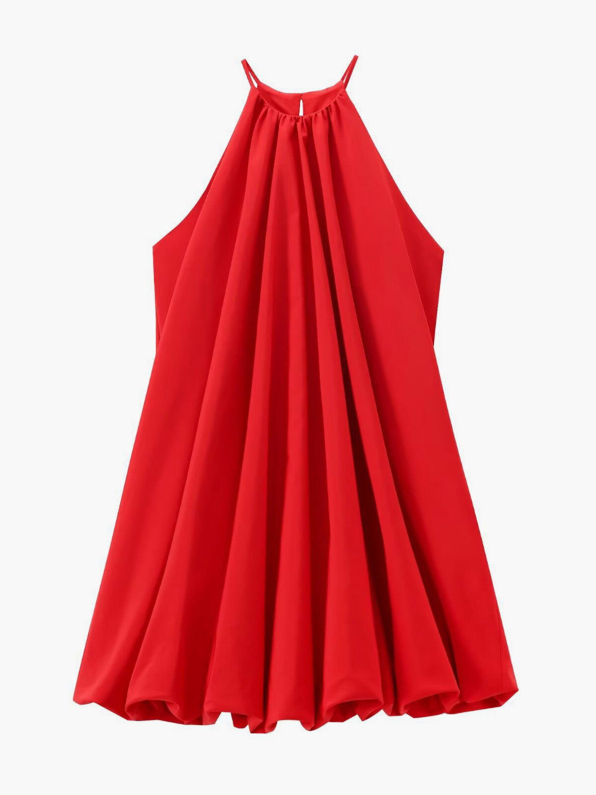 Pleated Halter Dress