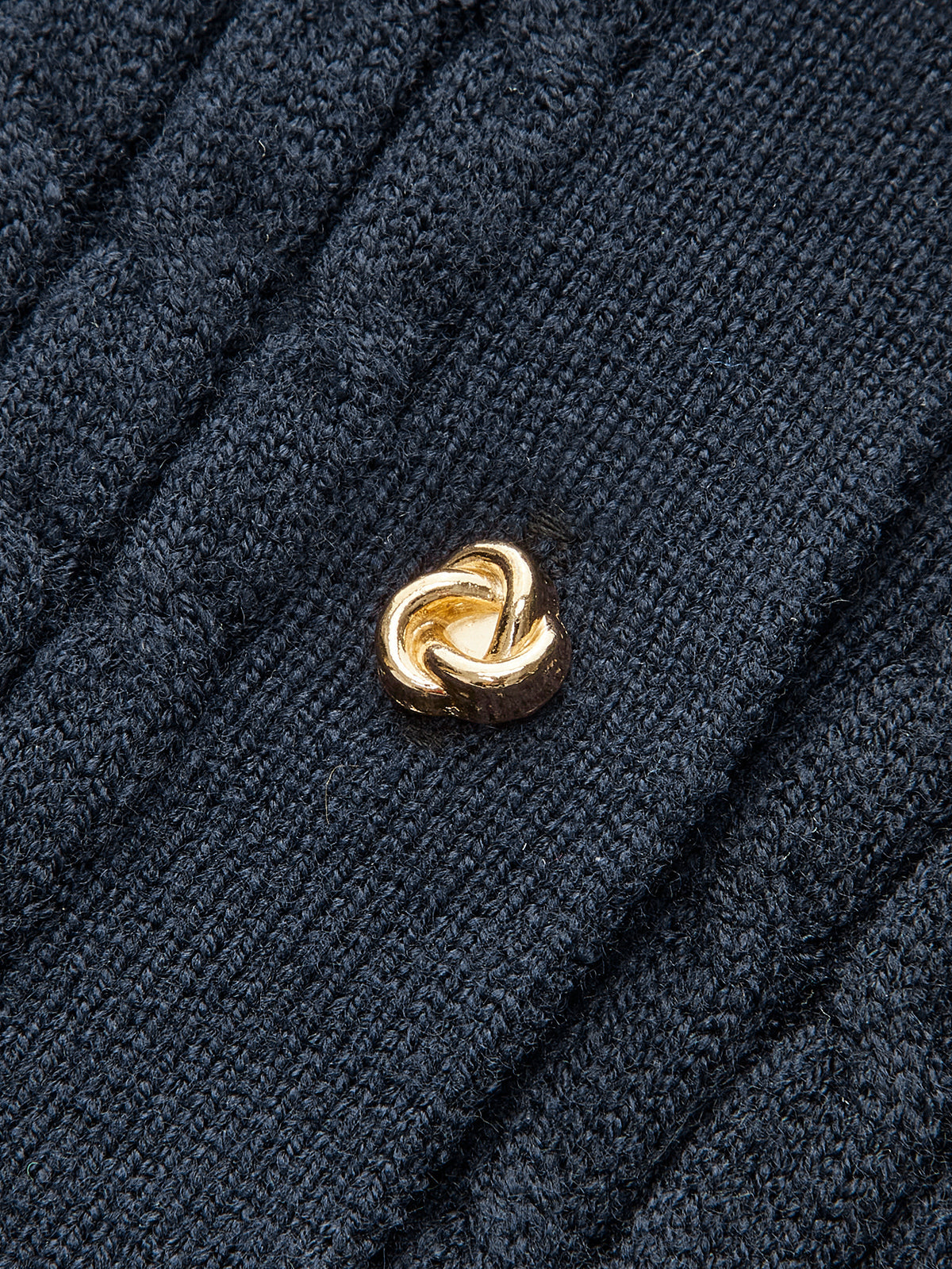 Ribbed Knit Polo Shirt