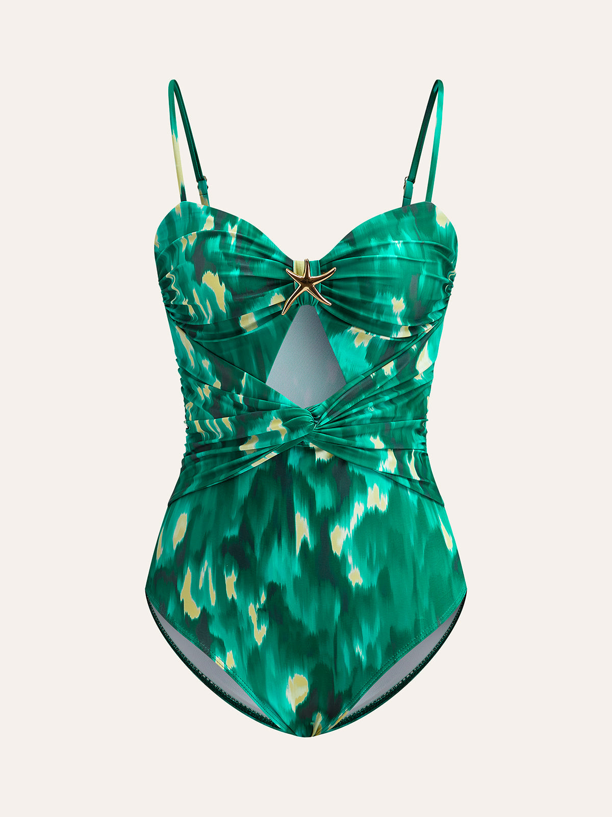 Starfish Detail Wrap One-Piece Swimsuit