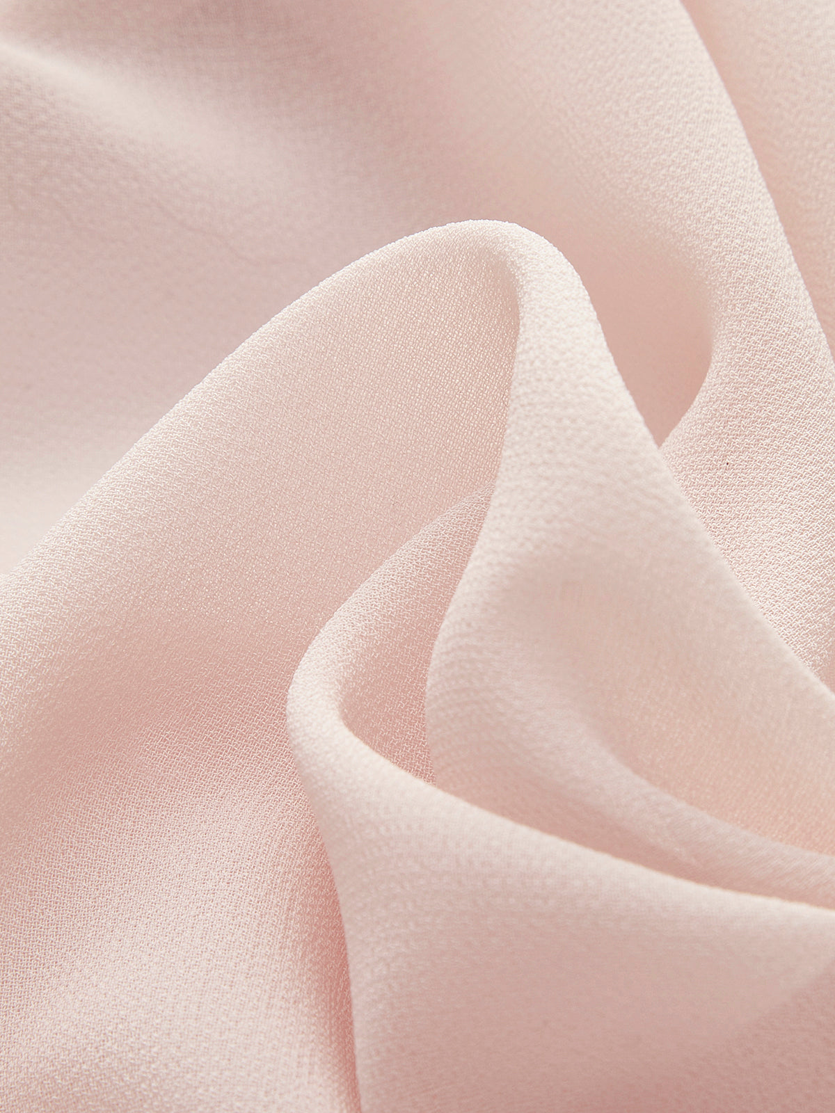 Semi-Sheer Chiffon Ruffled Blouse