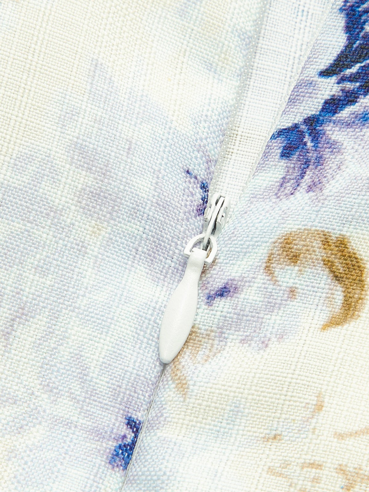 Floral Print Puffed Sleeve Dress With Belt