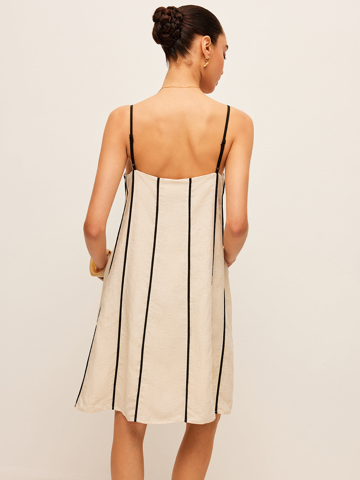 Cotton & Linen Striped Dress