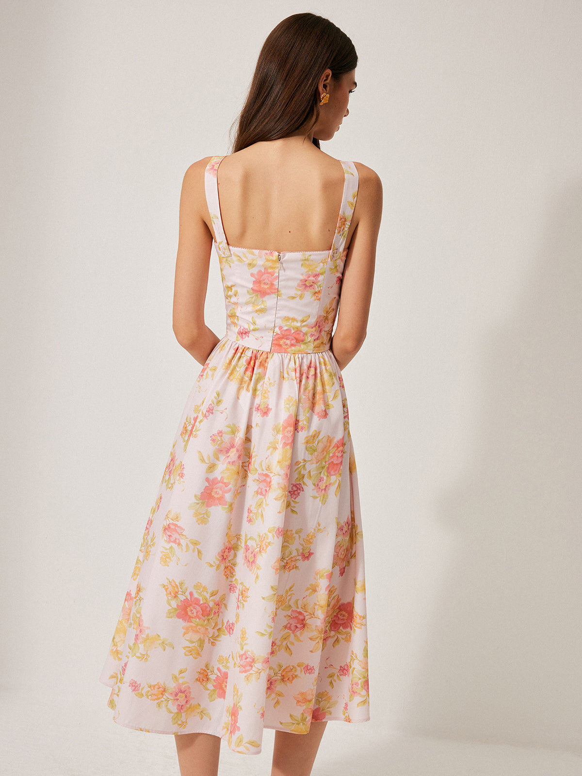 Floral Print A-Line Dress