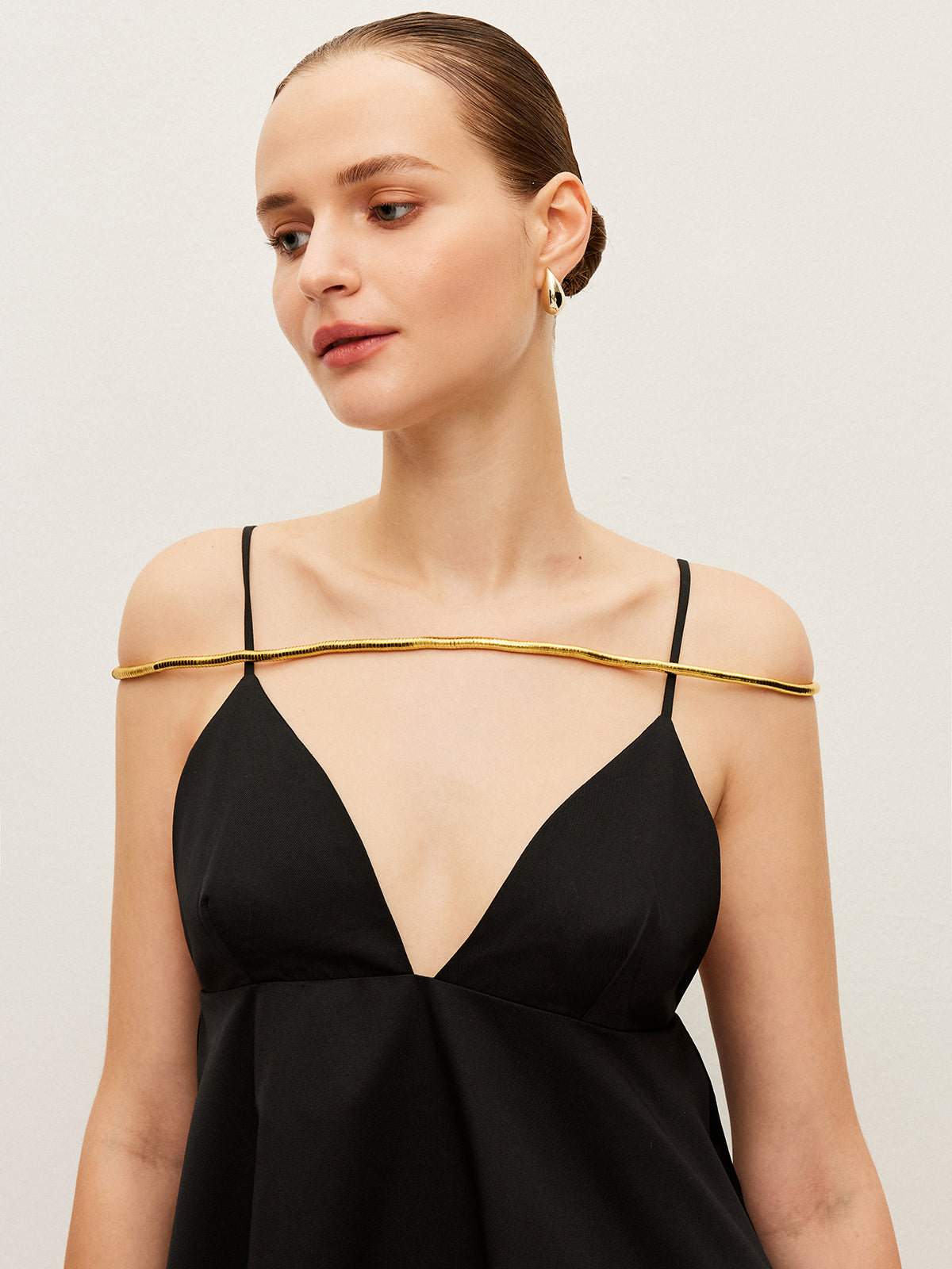 Twisted Bendable Golden Necklace