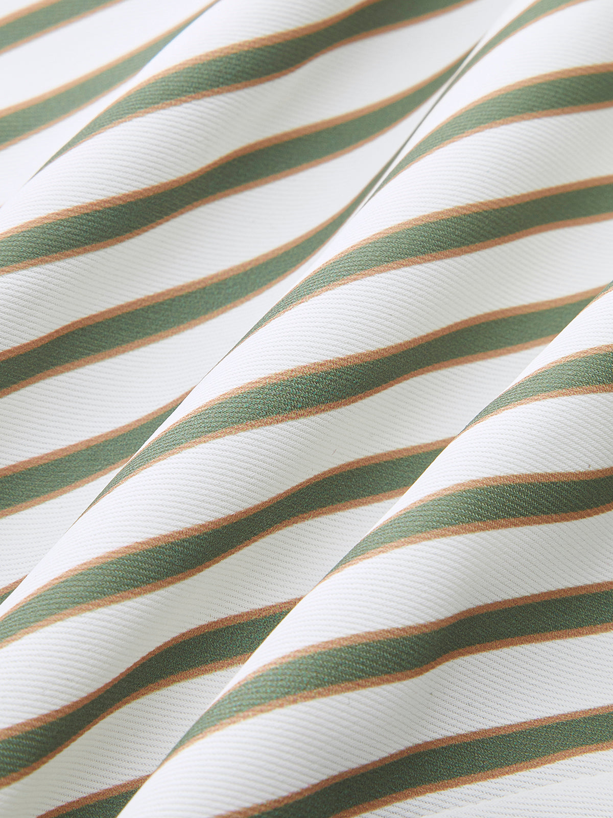 Striped Metal Round-Neck Shirt With Belt