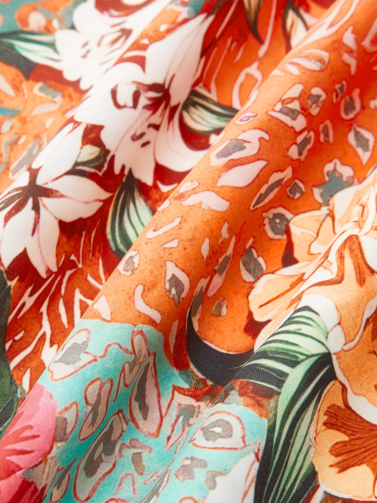 Floral Print Cross-Back Dress