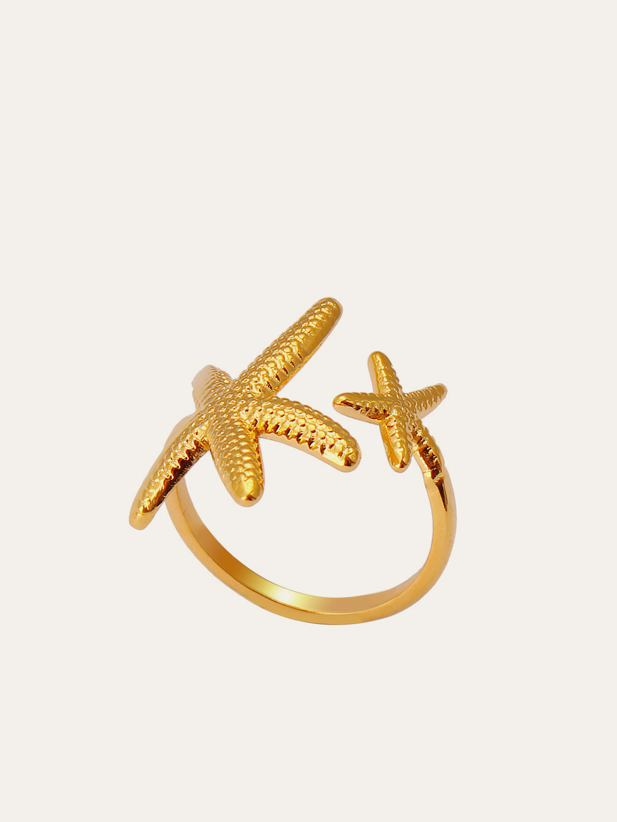 Asymmetrical Starfish Open Ring
