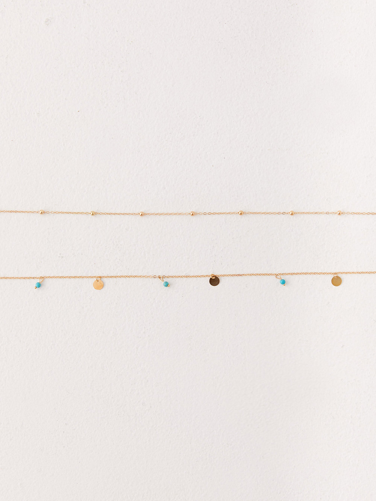 Alloy Colorful Beaded Double Layer Belt