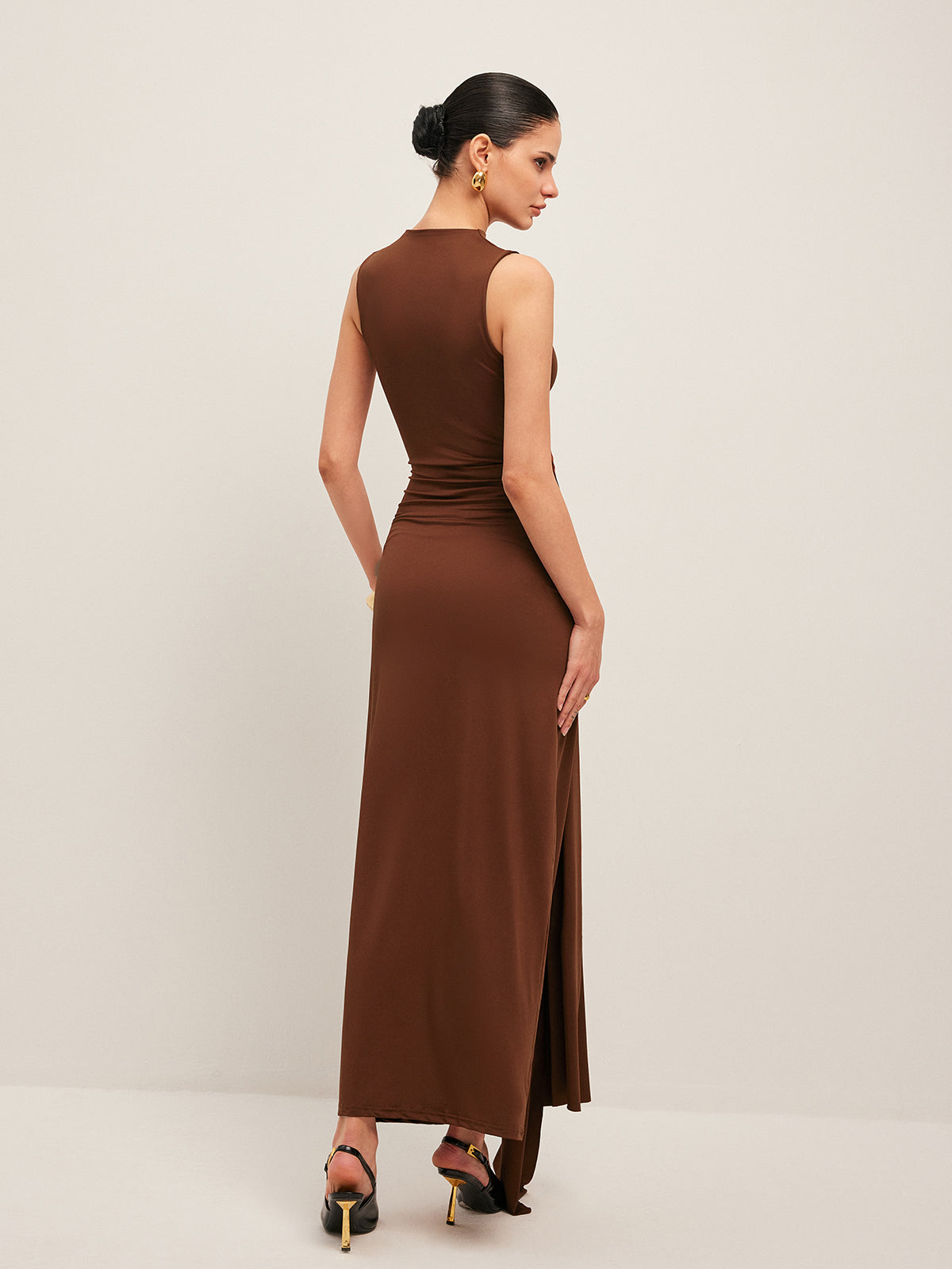 Twisted Knot Sleeveless Dress