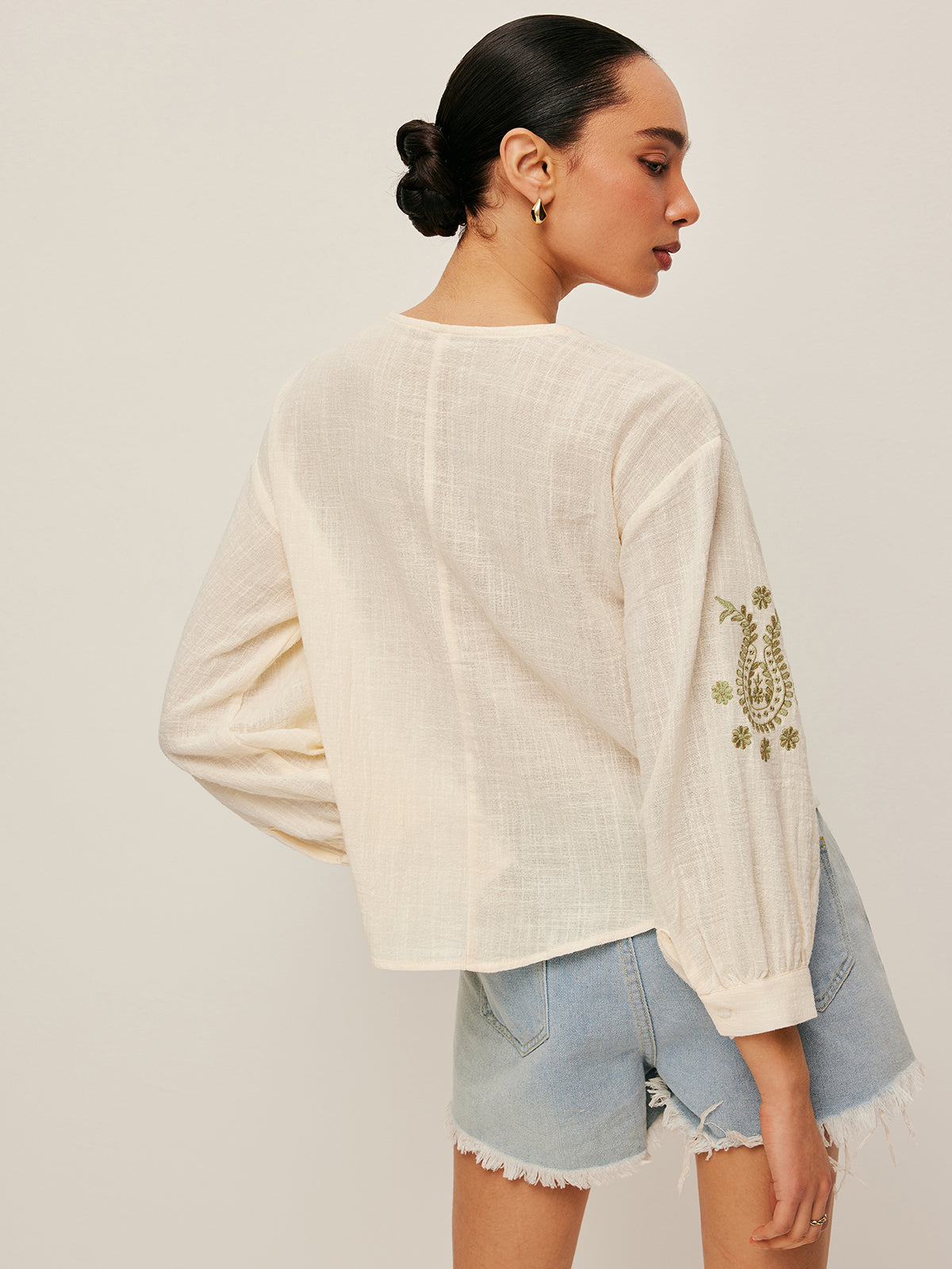 Boho Embroidered Blouse