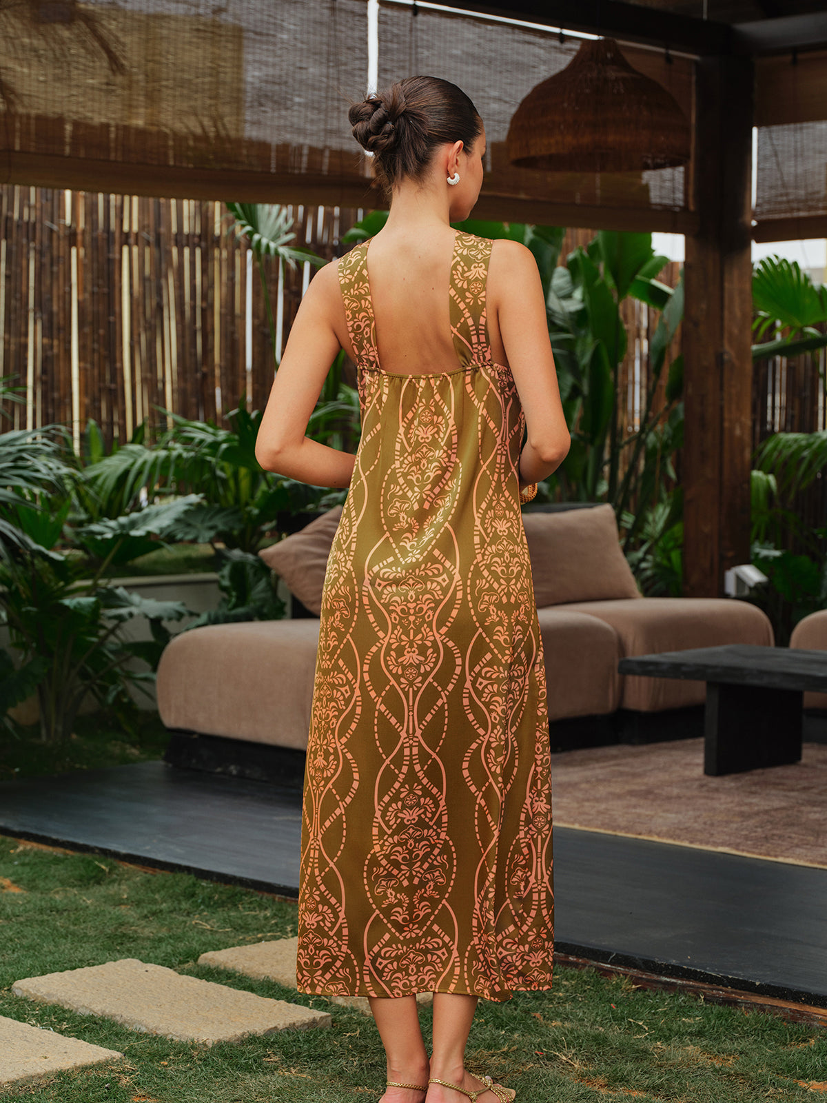 Satin Halter Neck Dress