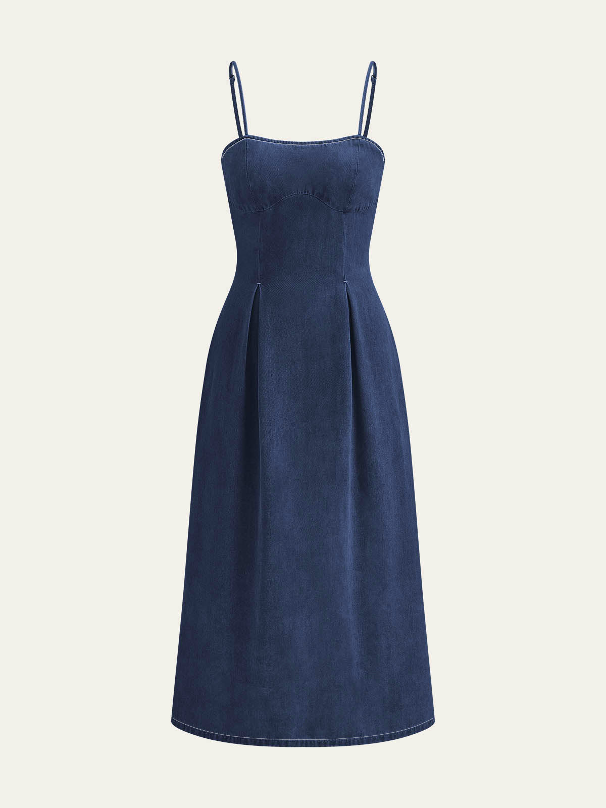Minimalist Zipper Denim Dress