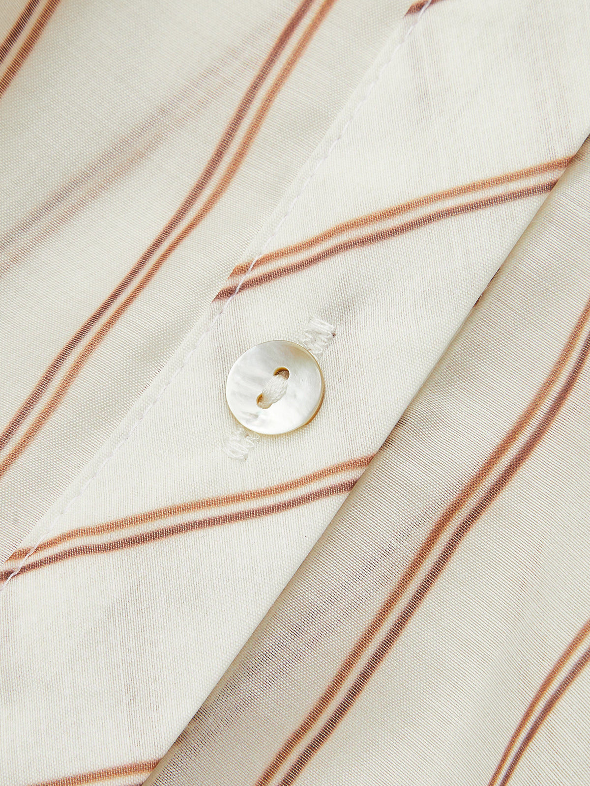 Stripe Cropped Shirt (Semi-Sheer)