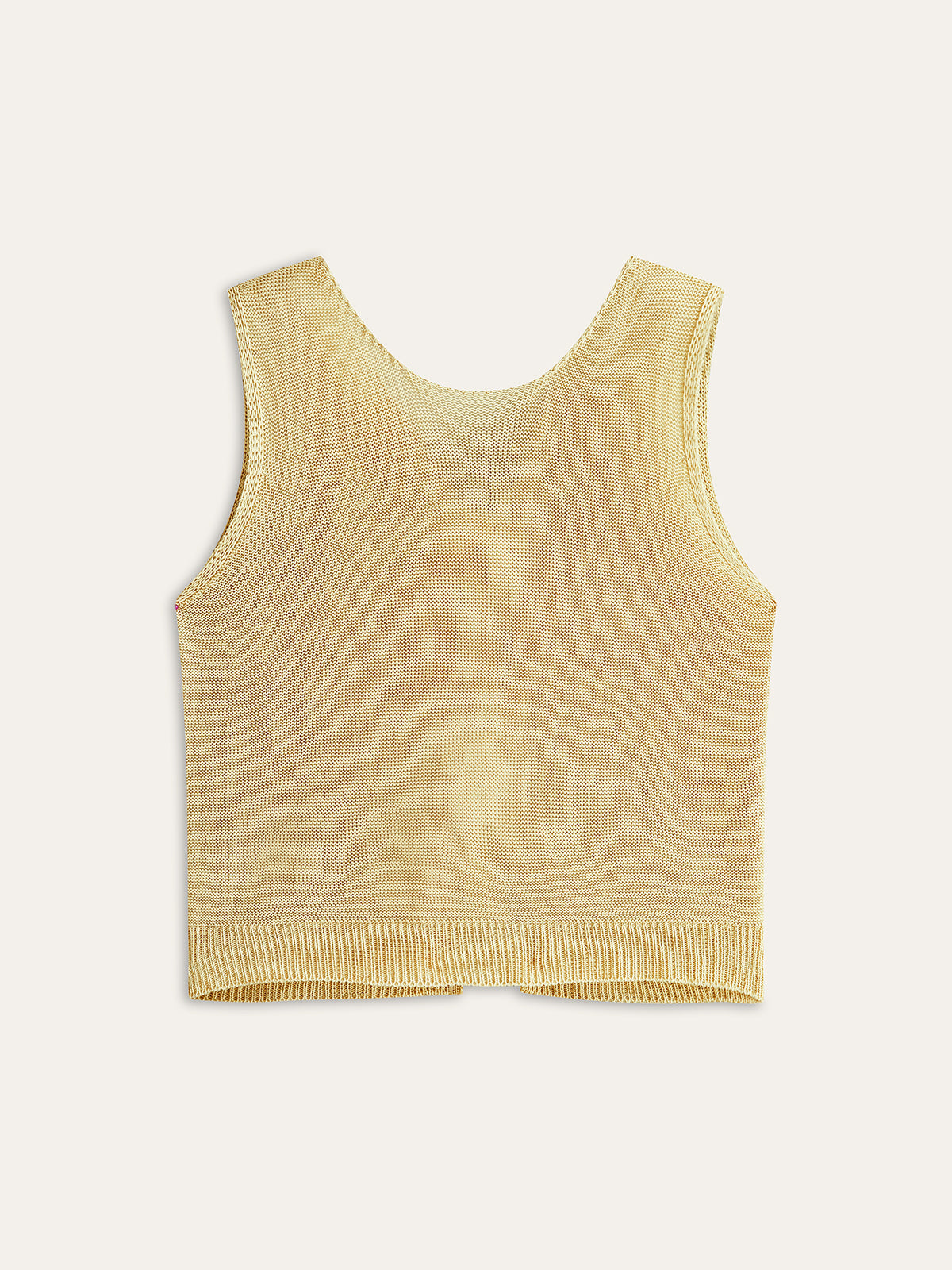 Bow Tie Wool Knit Top