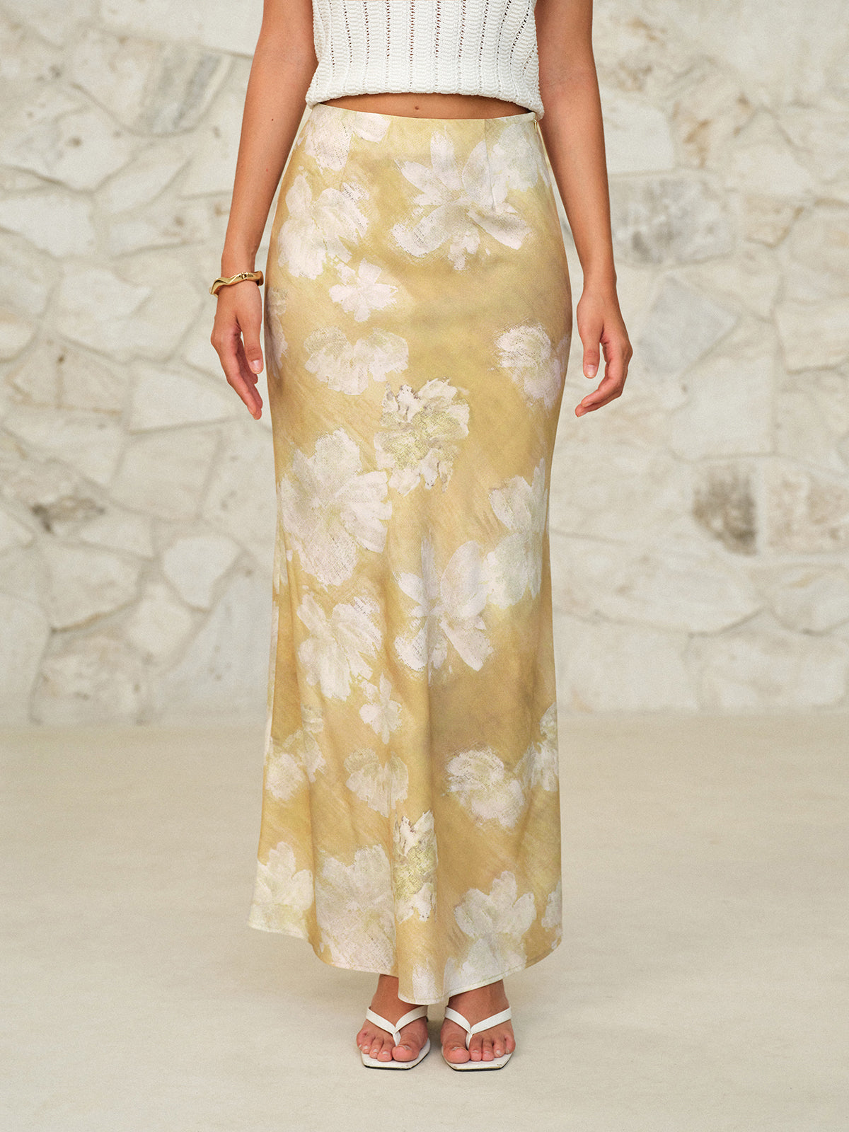 Floral Print Maxi Skirt