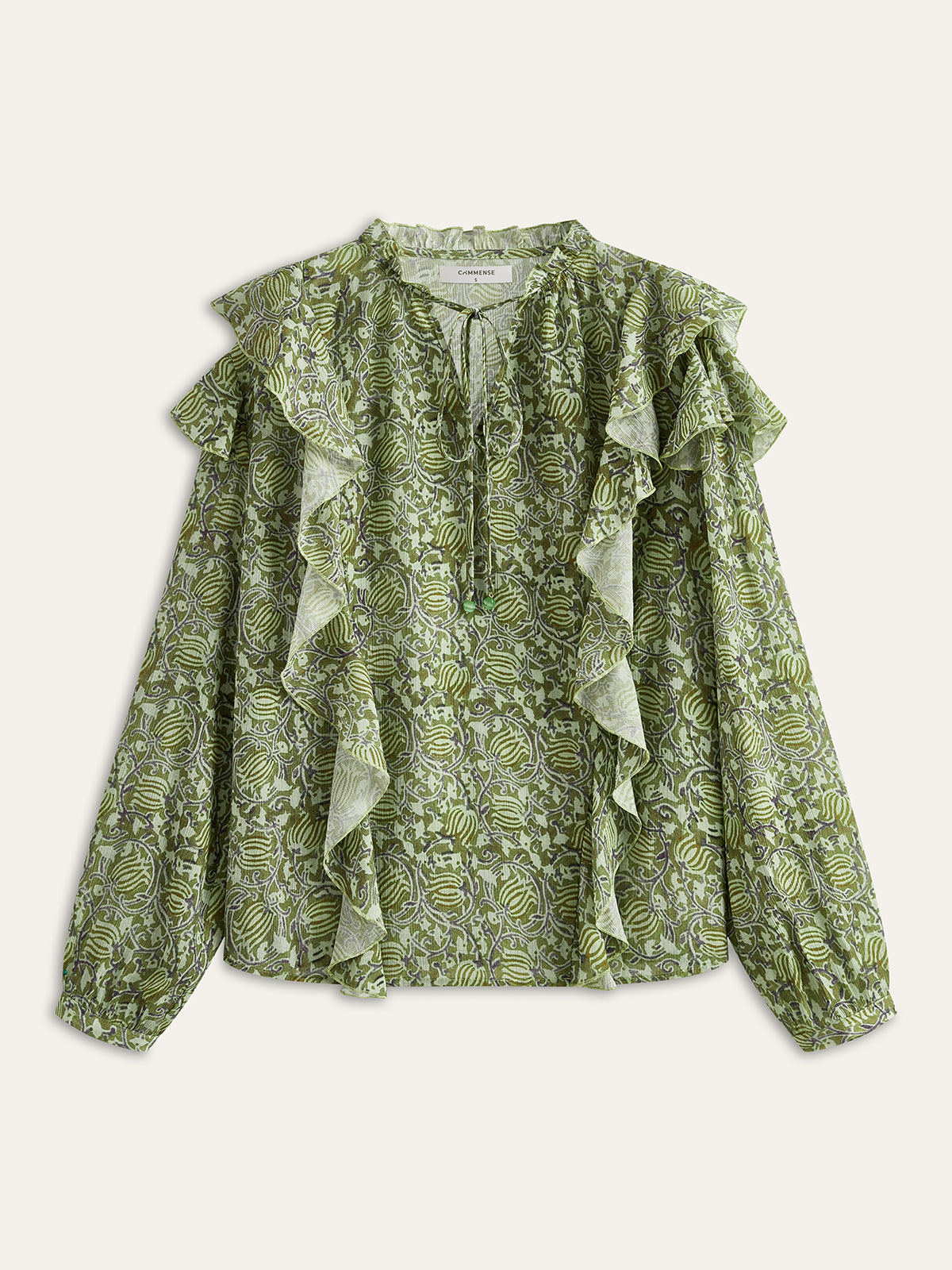 Floral Ruffle Blouse