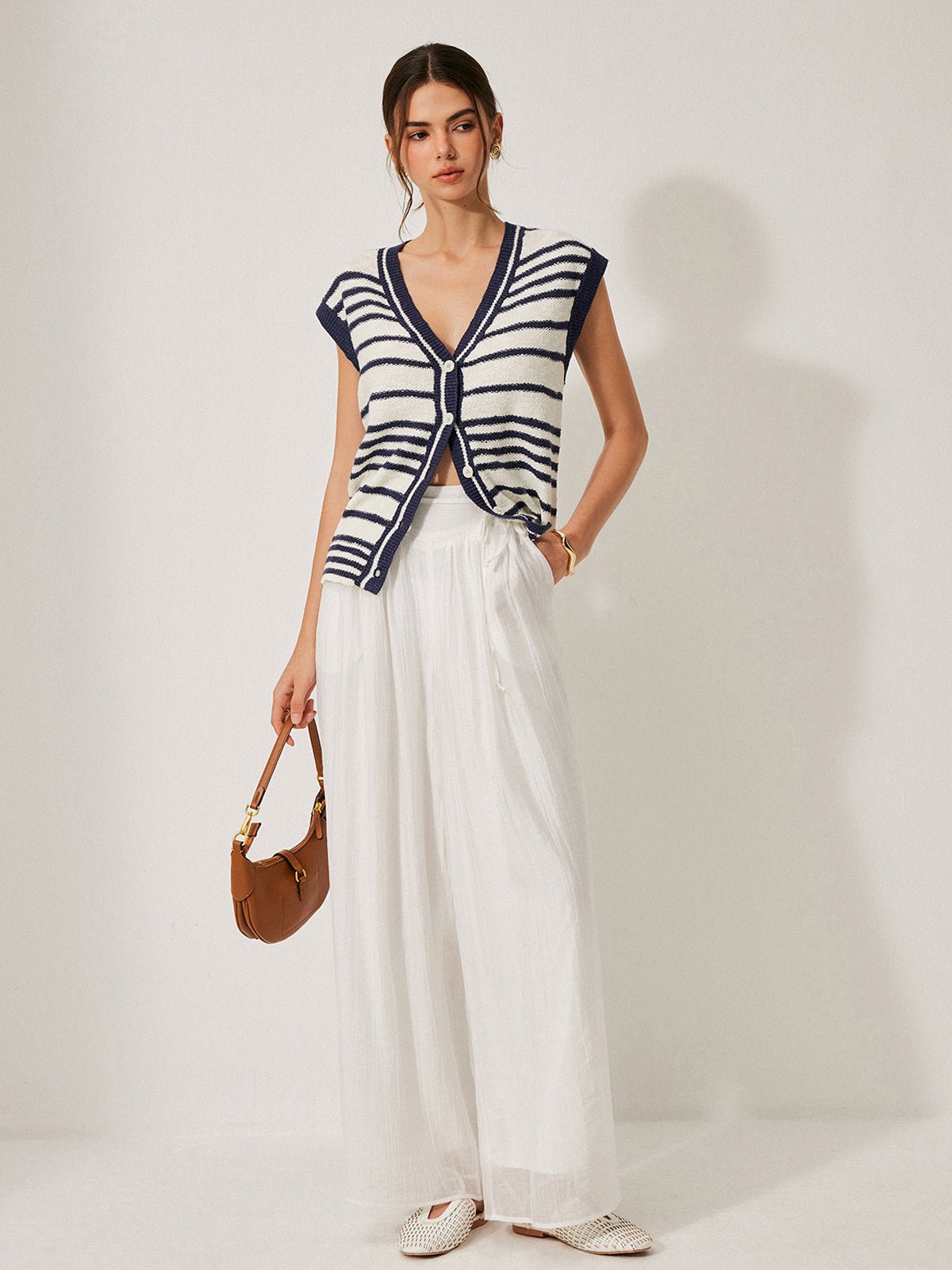 Striped Knit Cardigan