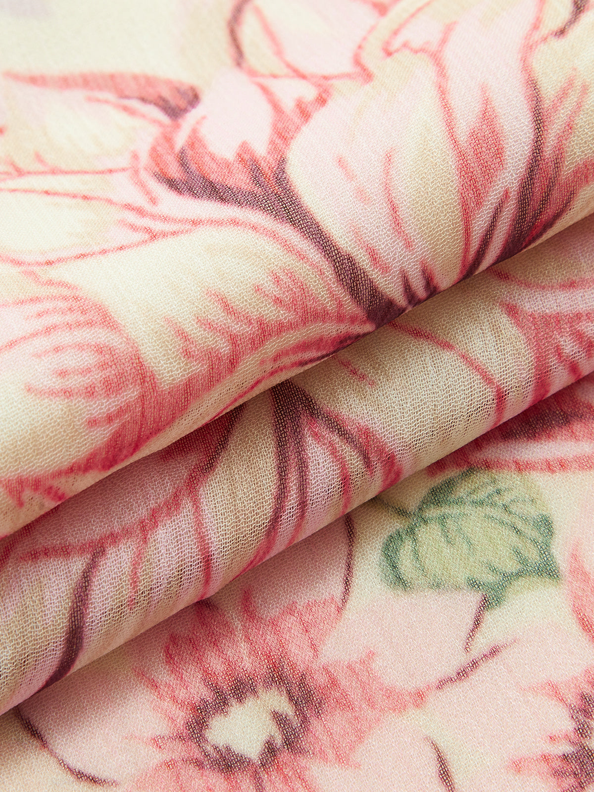 Floral Print Bow Neck Belted Maxi Dress