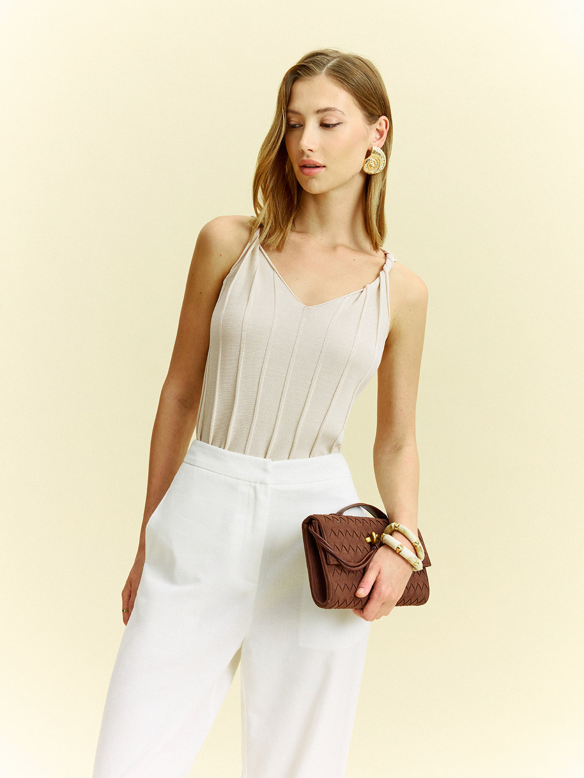 Knotted Strap Tank Top