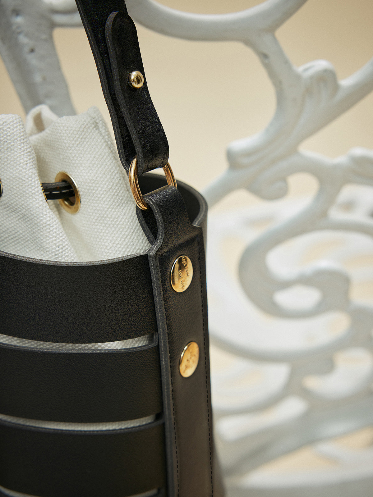 Drawstring Strap Detail Bucket Bag