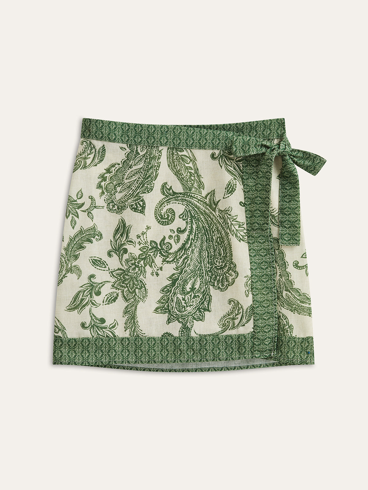 Paisley Print Wrap Skirt
