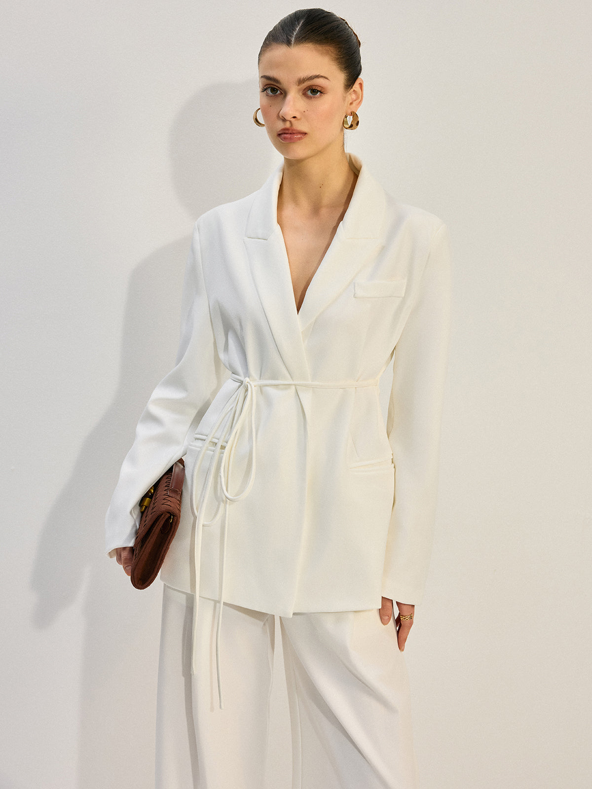 Oversized Belted Blazer