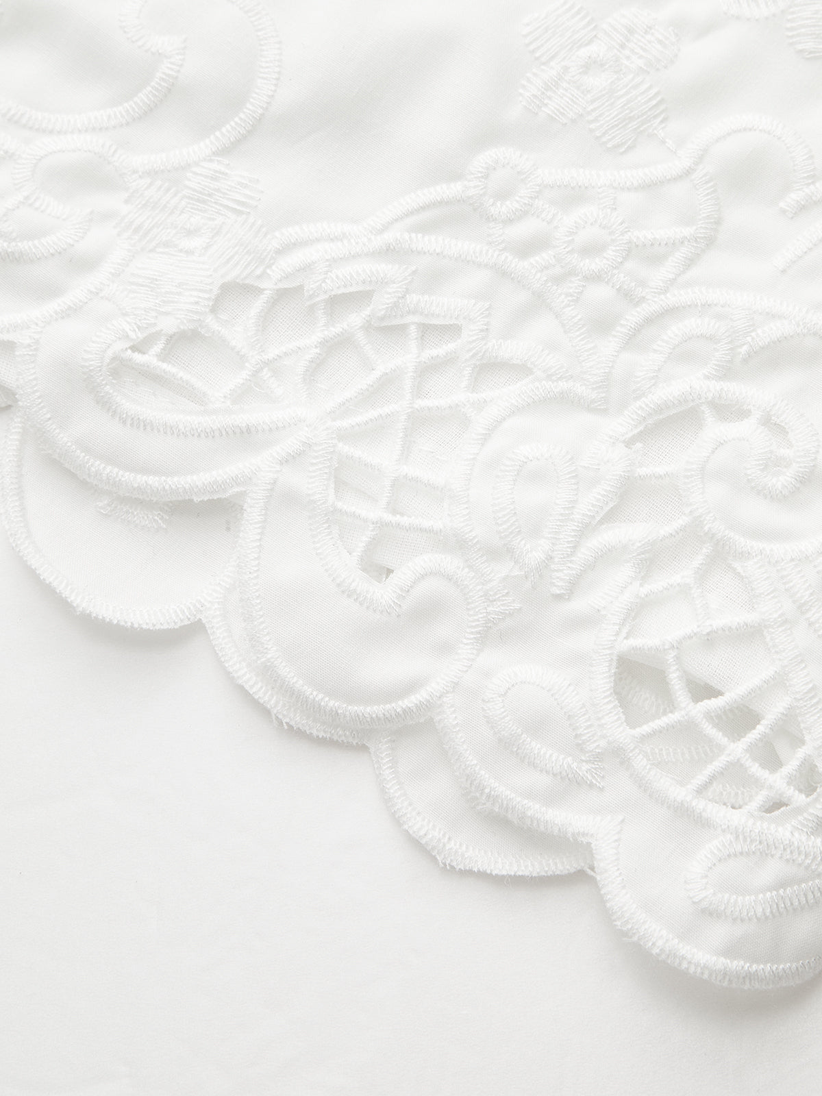 Lace Trim High-Waist Shorts